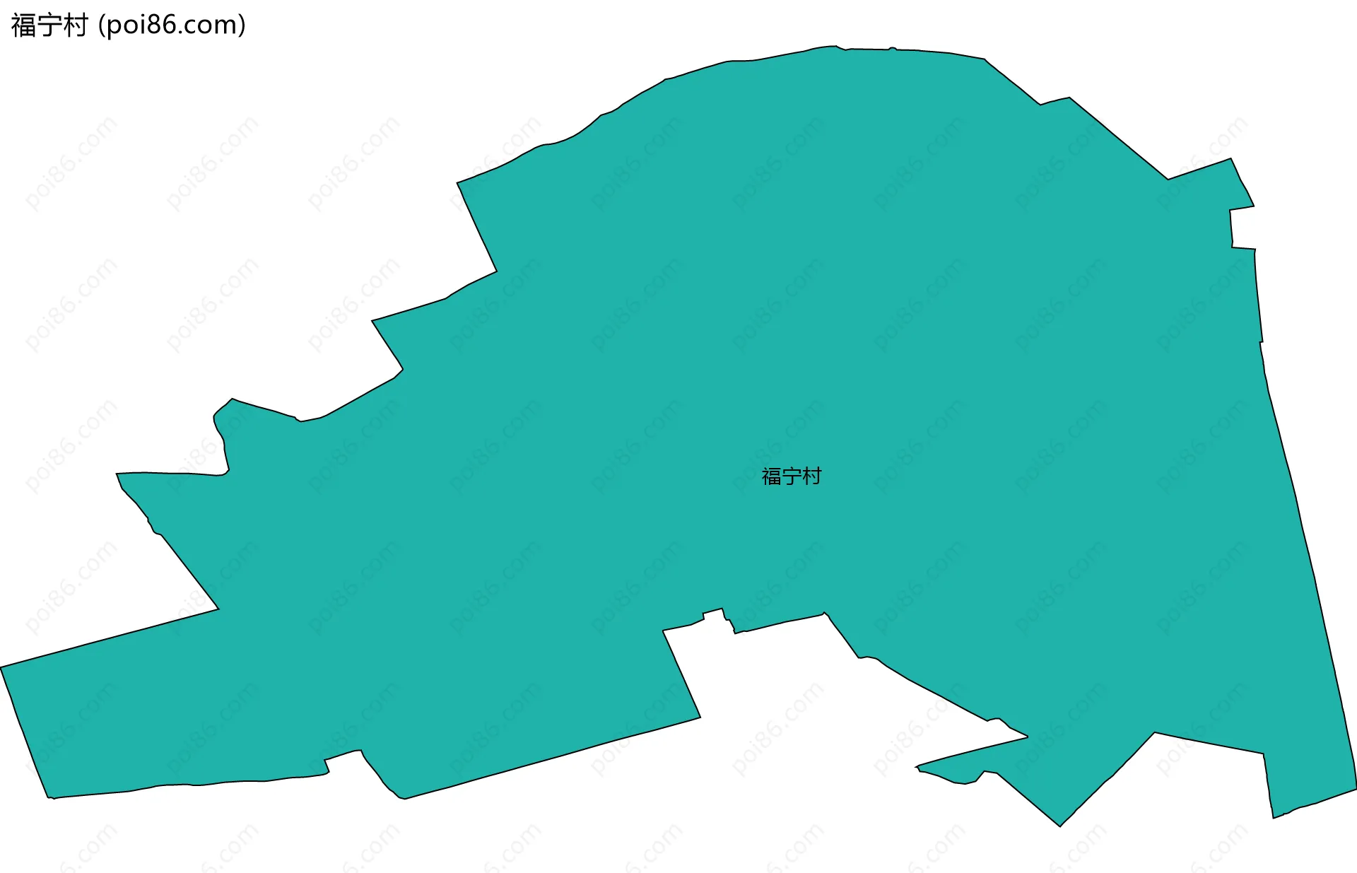 福宁村边界地图