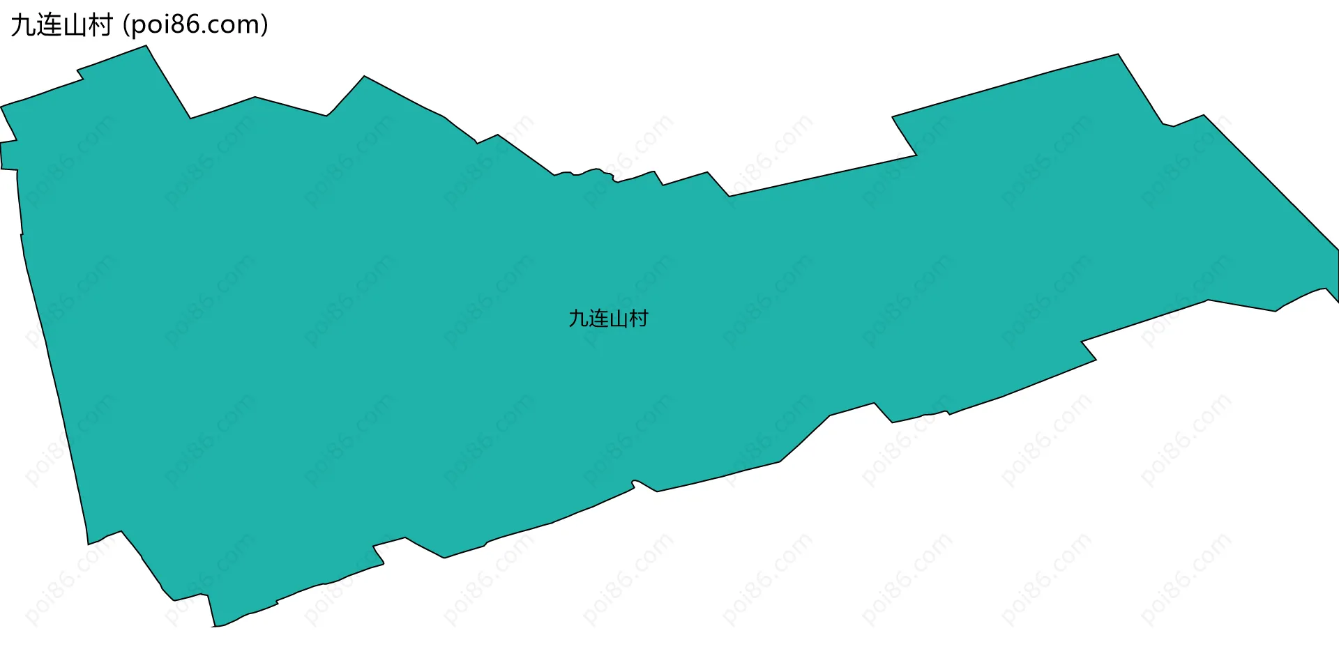 九连山村边界地图