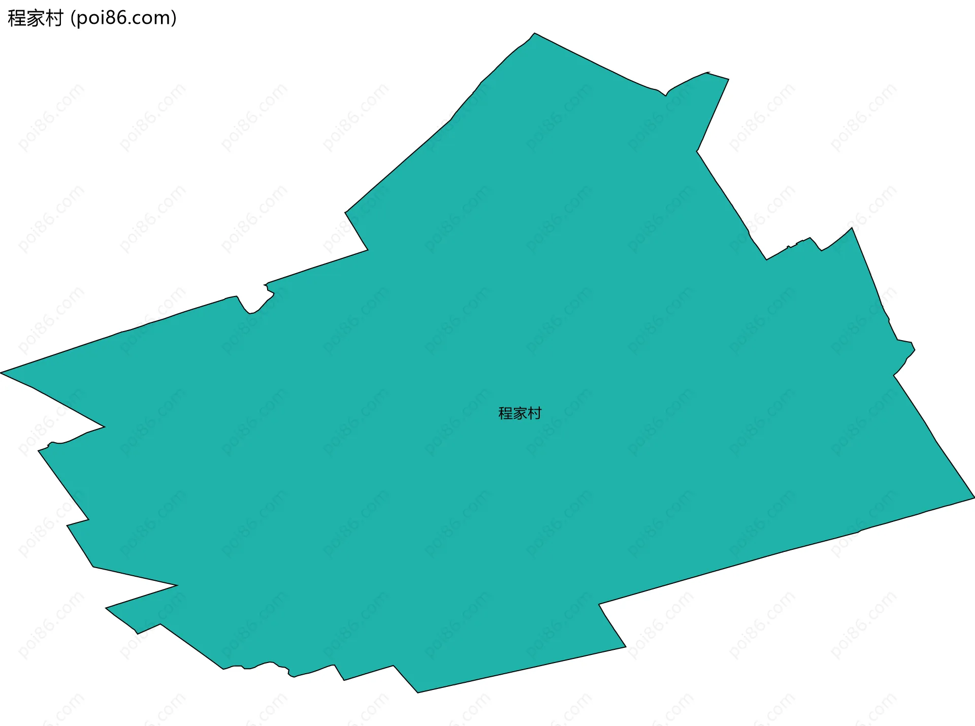 程家村边界地图