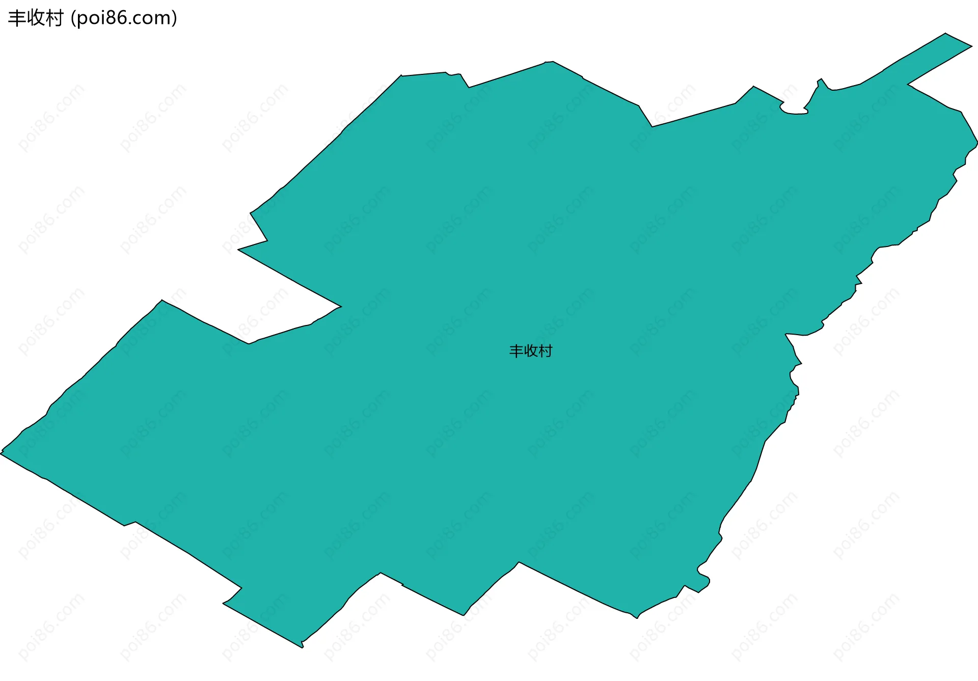 丰收村边界地图