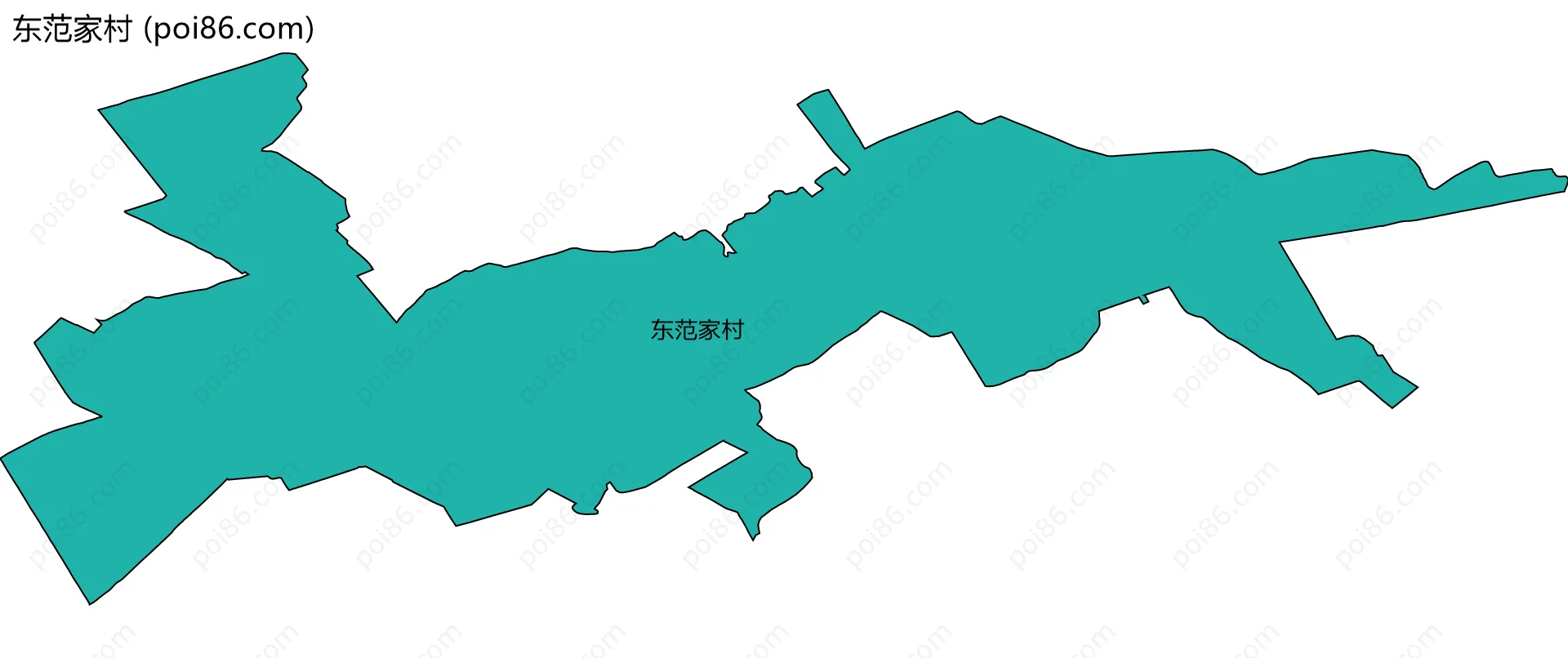 东范家村边界地图