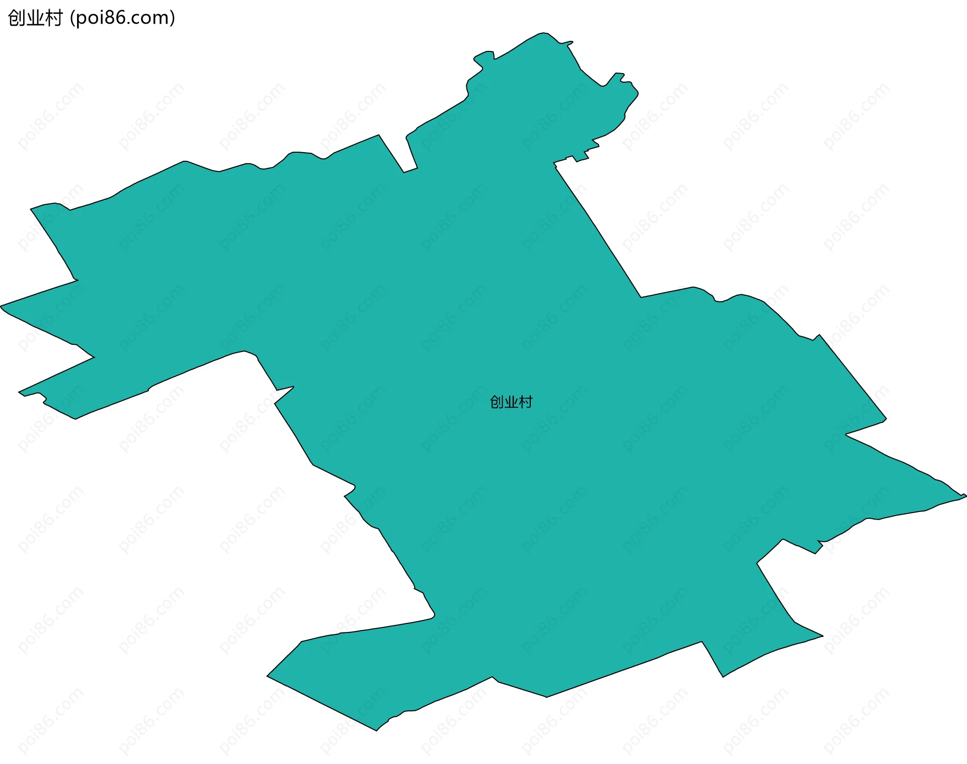 创业村边界地图