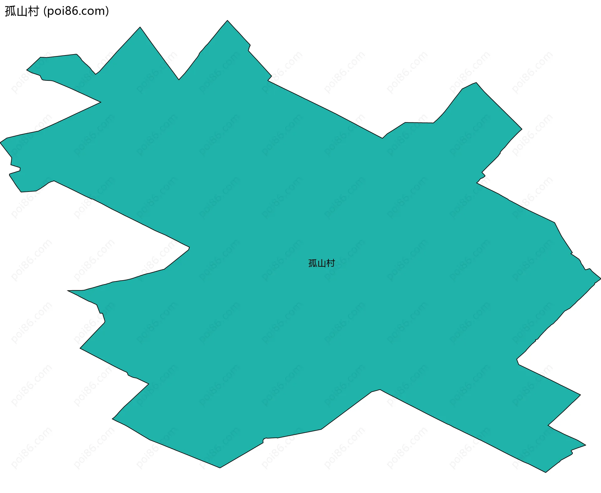 孤山村边界地图