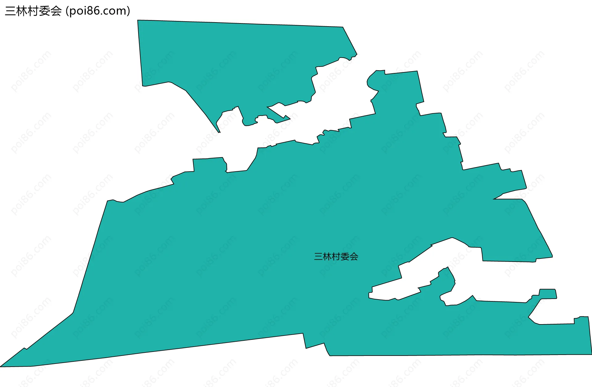 三林村委会边界地图