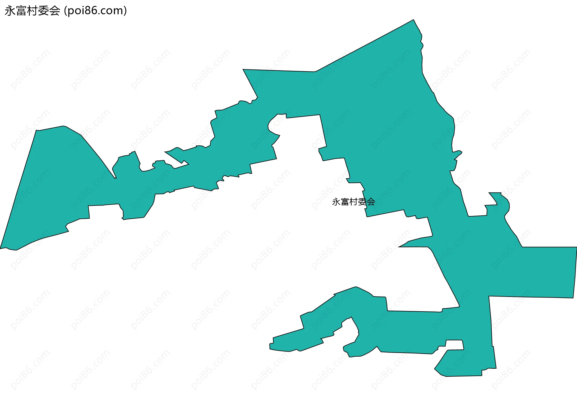 永富村委会边界地图