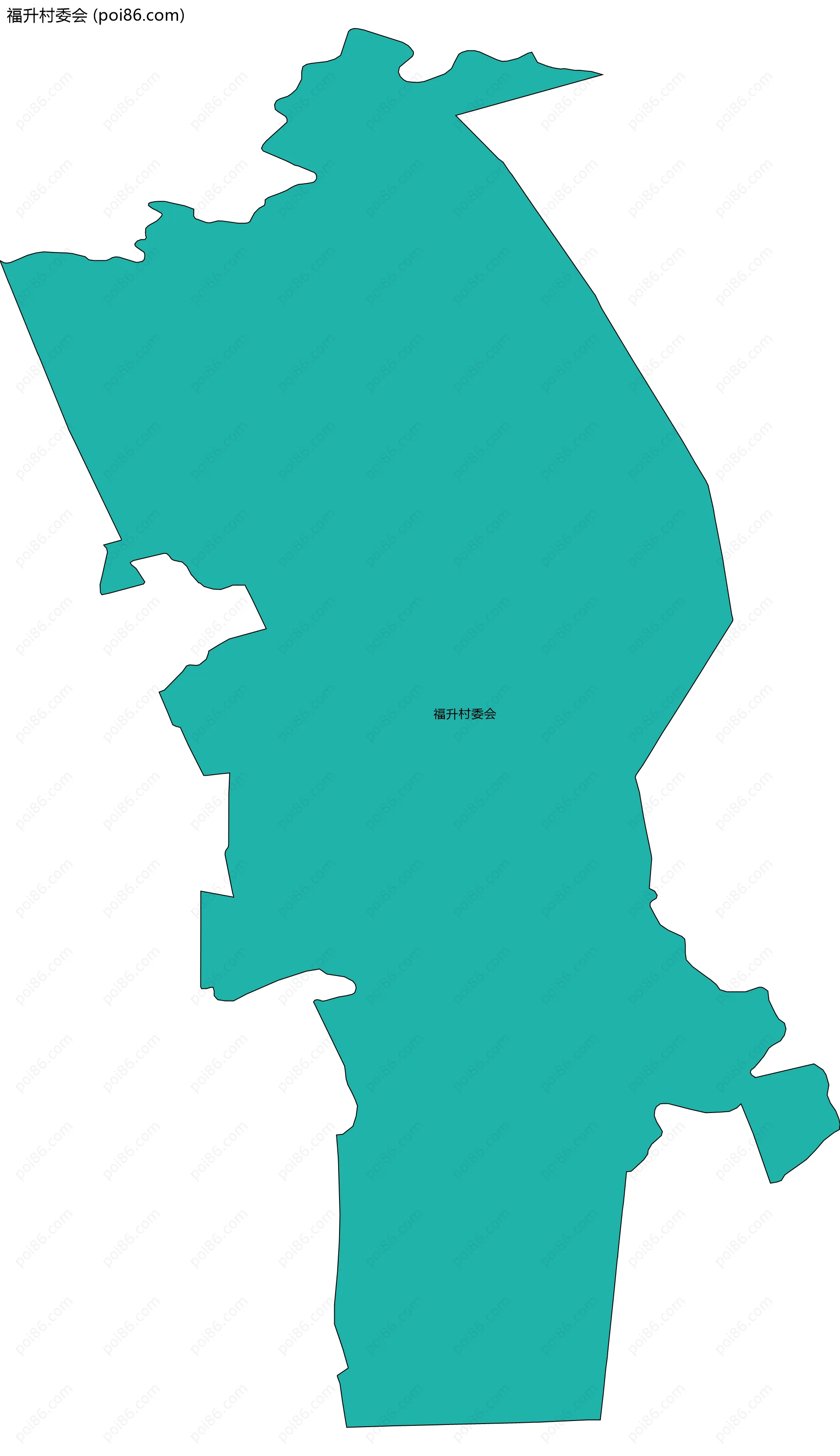 福升村委会边界地图