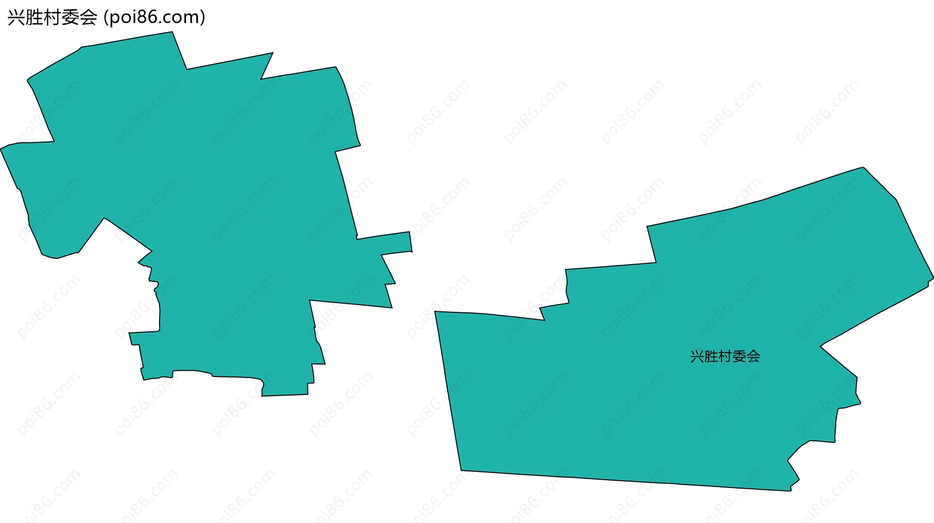 兴胜村委会边界地图