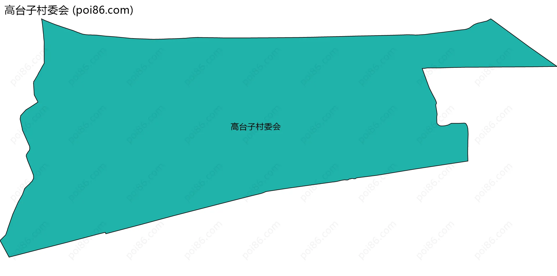 高台子村委会边界地图