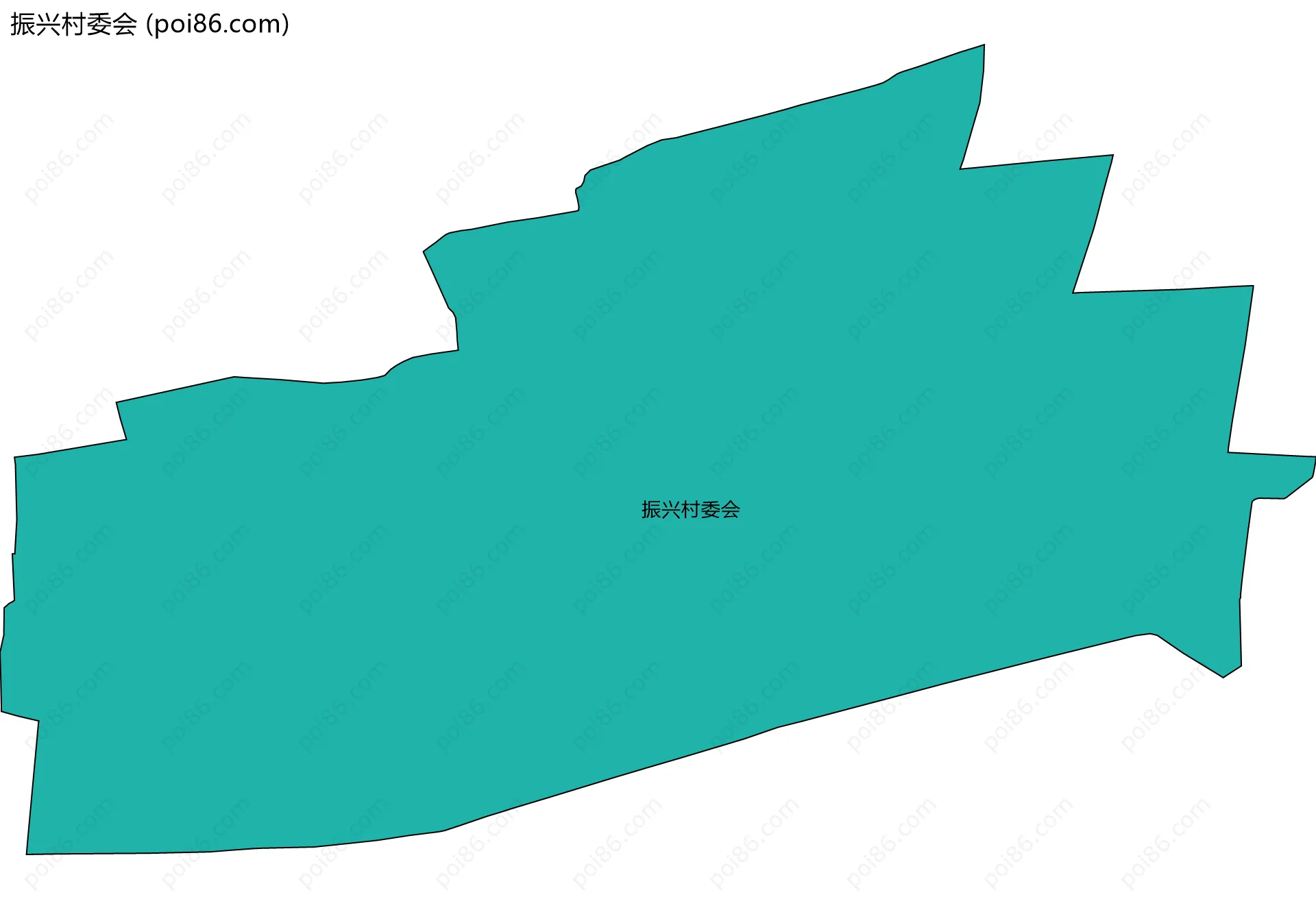 振兴村委会边界地图