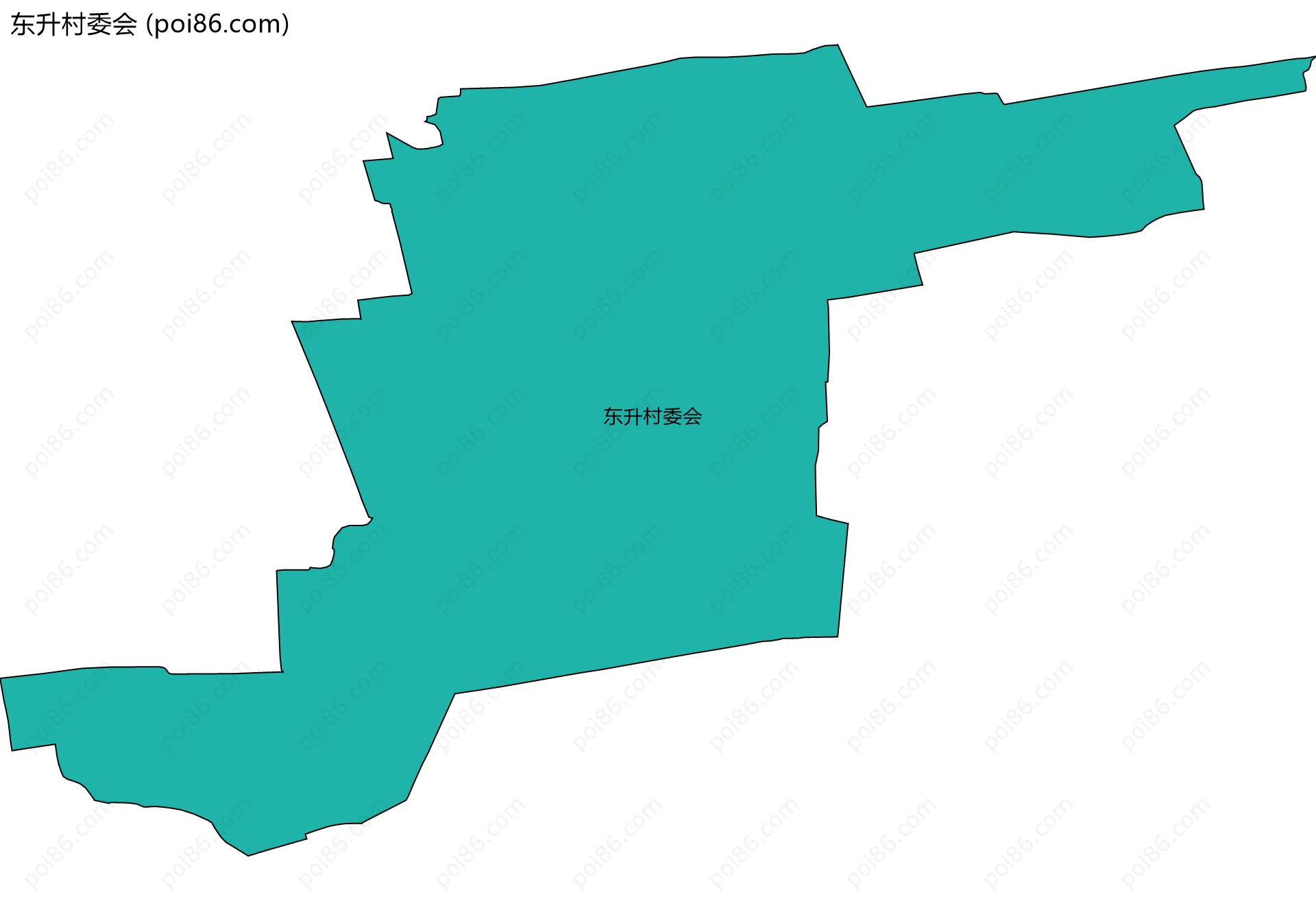 东升村委会边界地图