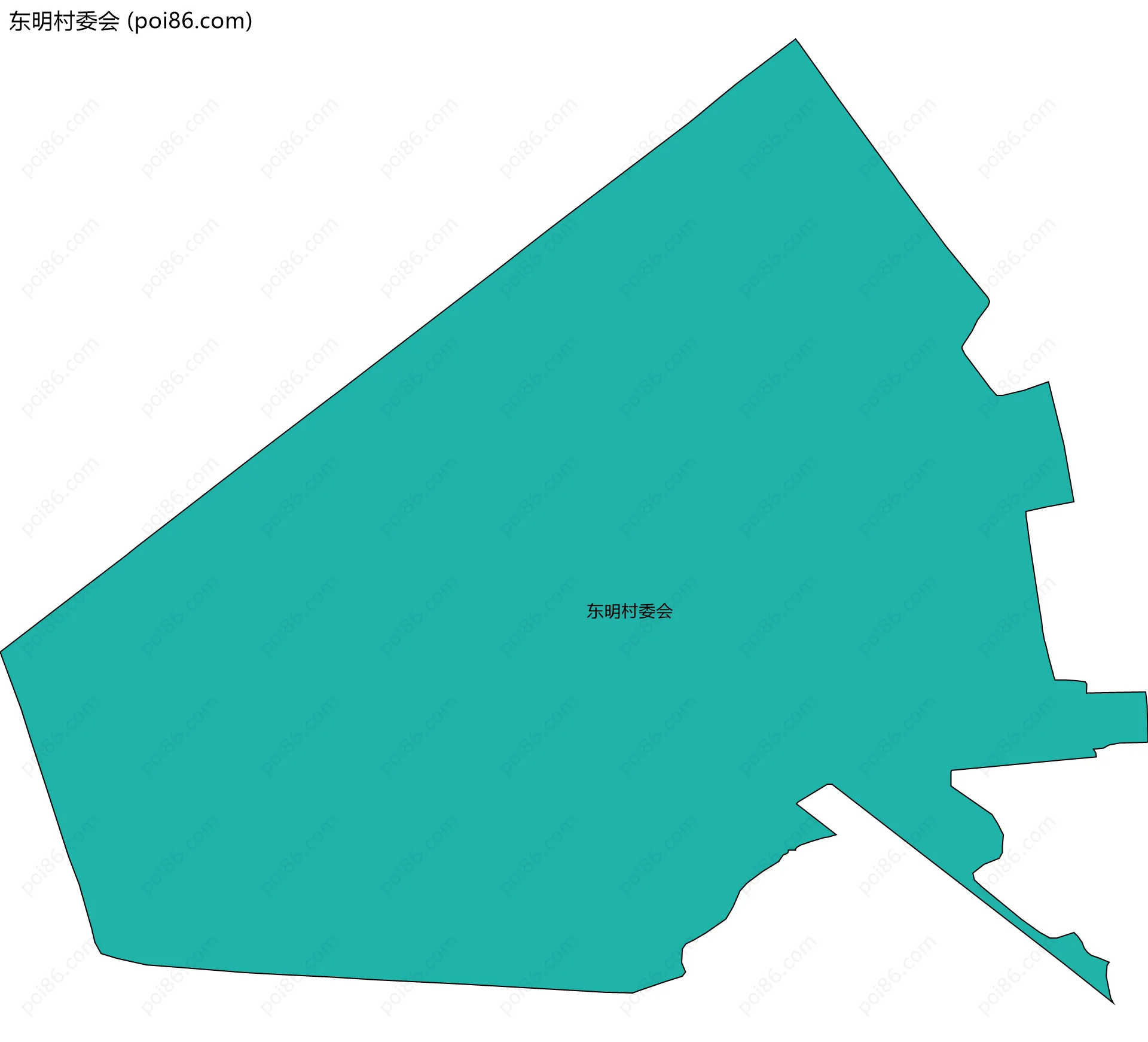 东明村委会边界地图