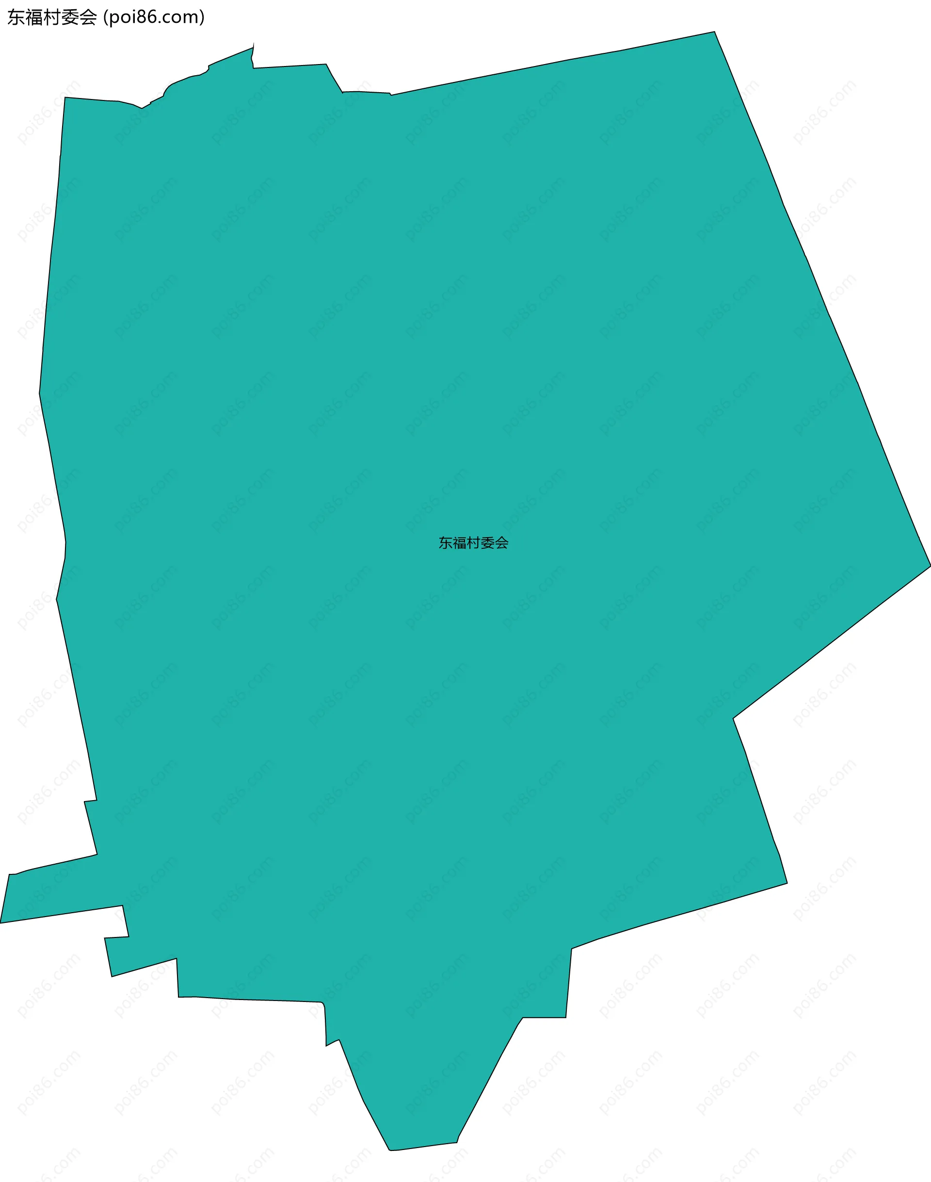 东福村委会边界地图