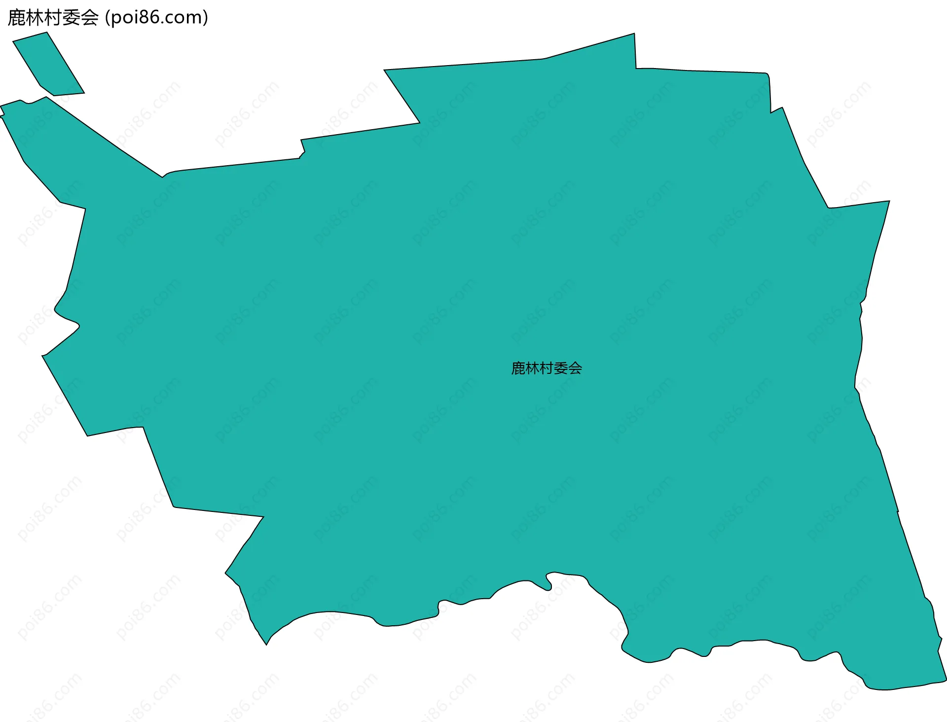 鹿林村委会边界地图