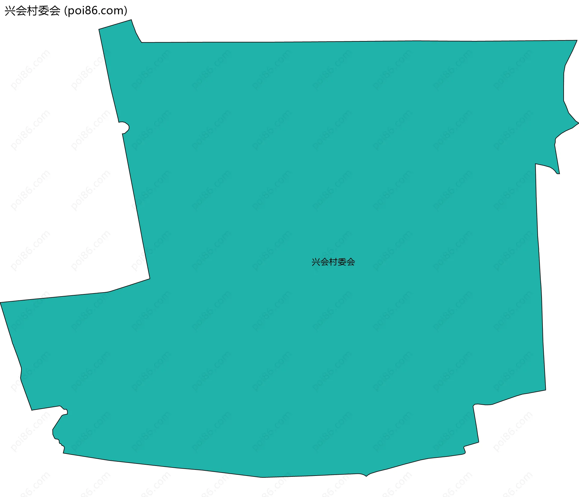 兴会村委会边界地图