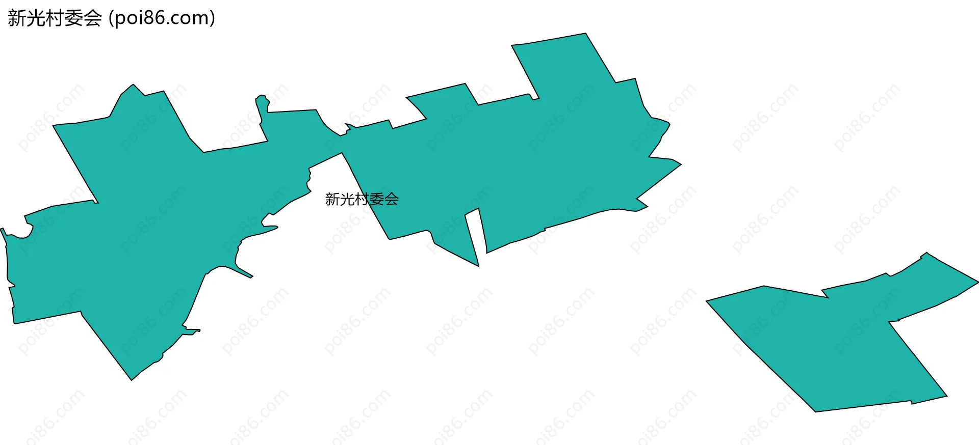 新光村委会边界地图