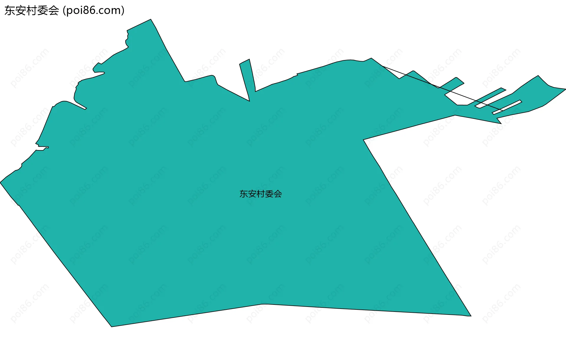 东安村委会边界地图