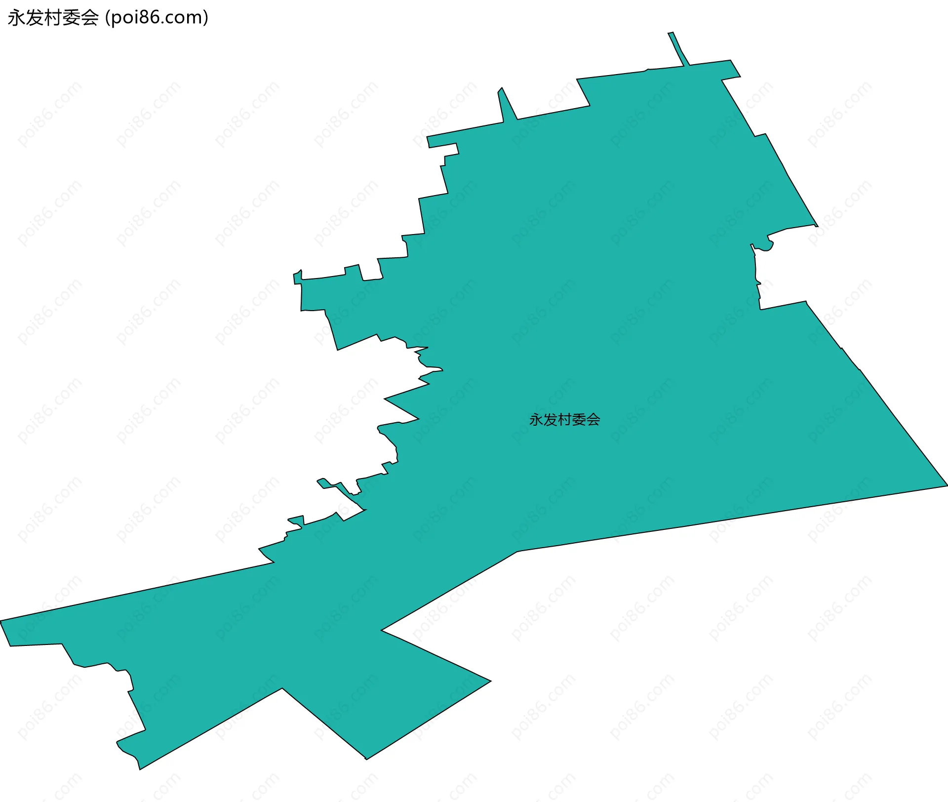 永发村委会边界地图