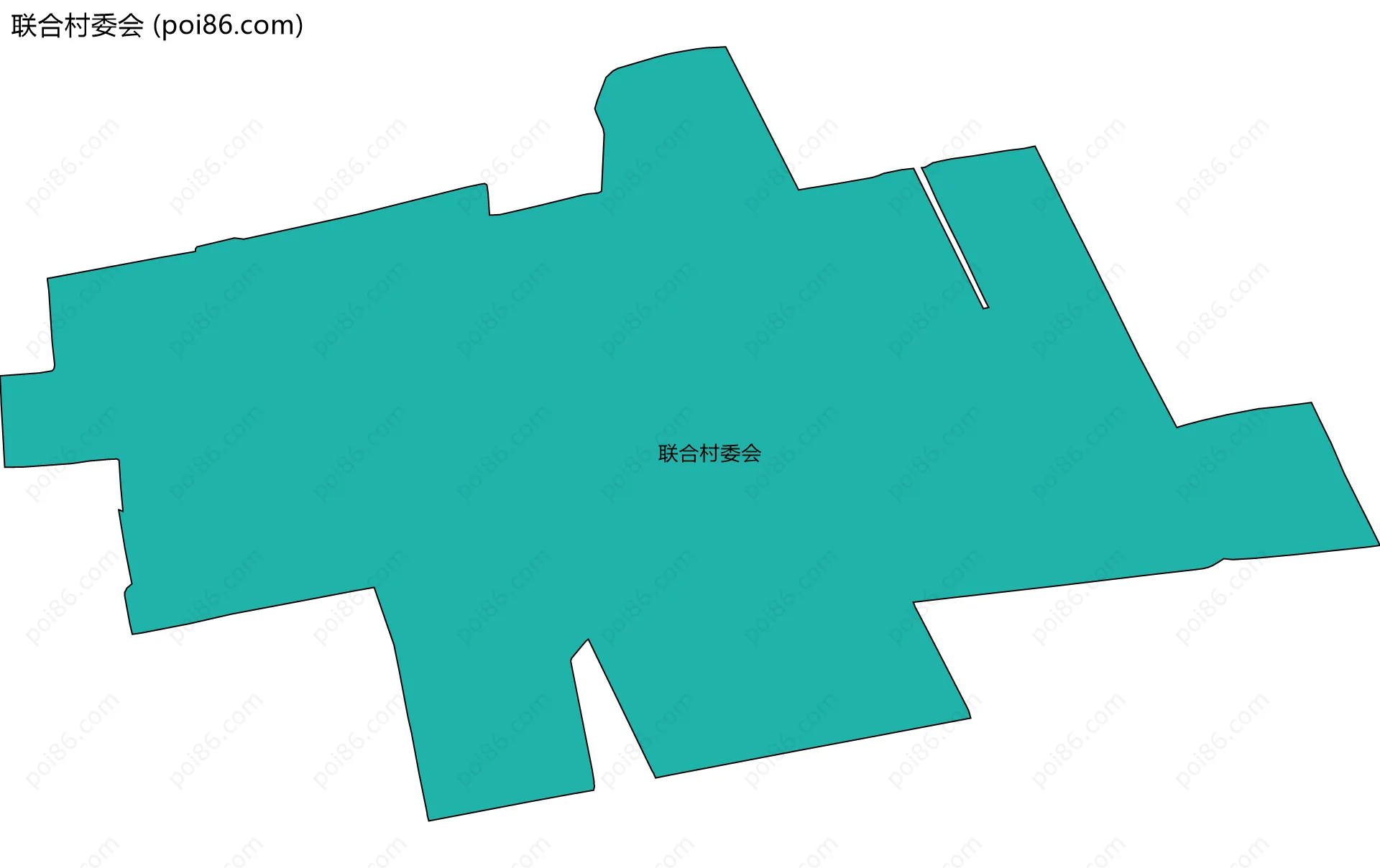 联合村委会边界地图