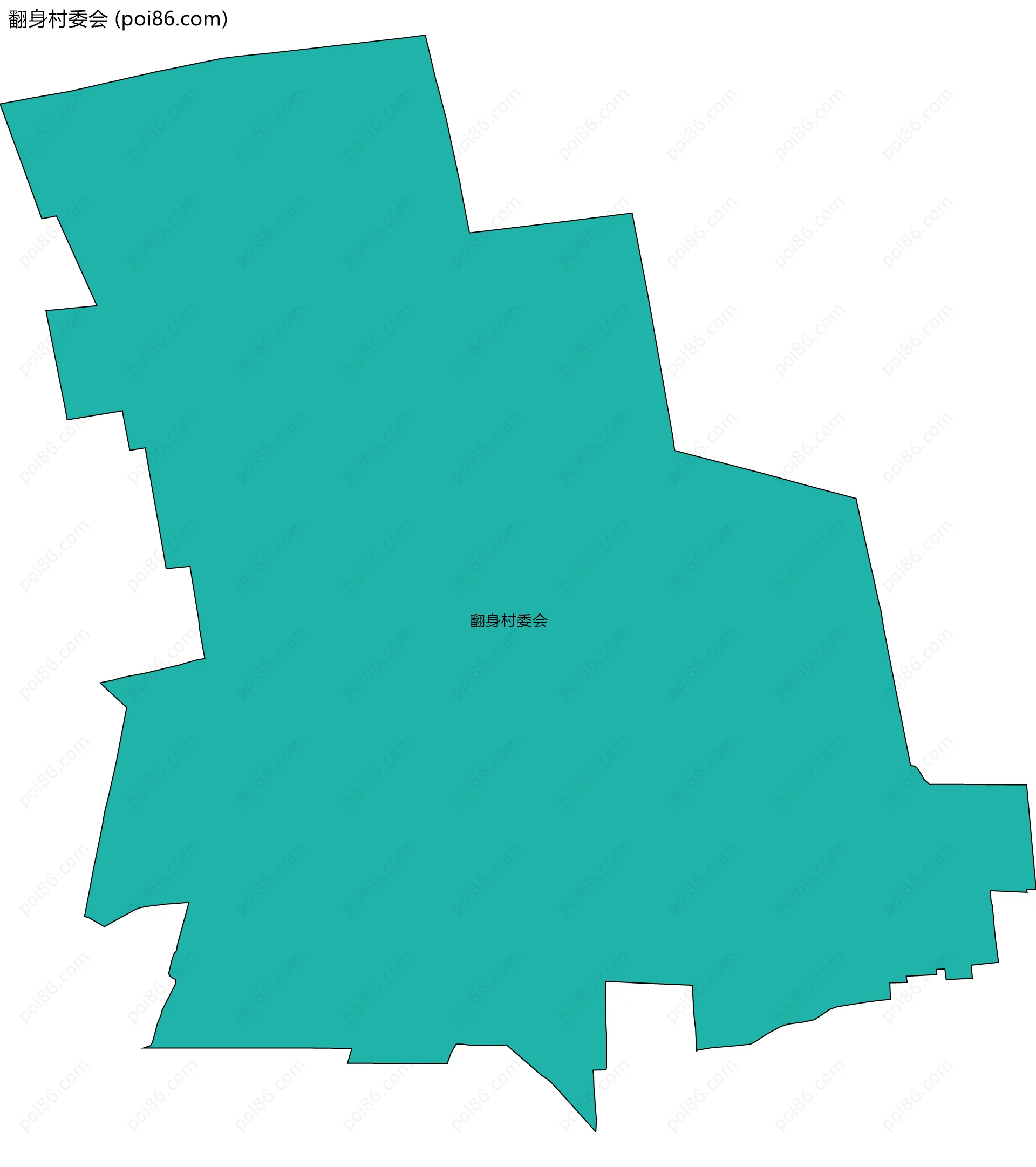 翻身村委会边界地图