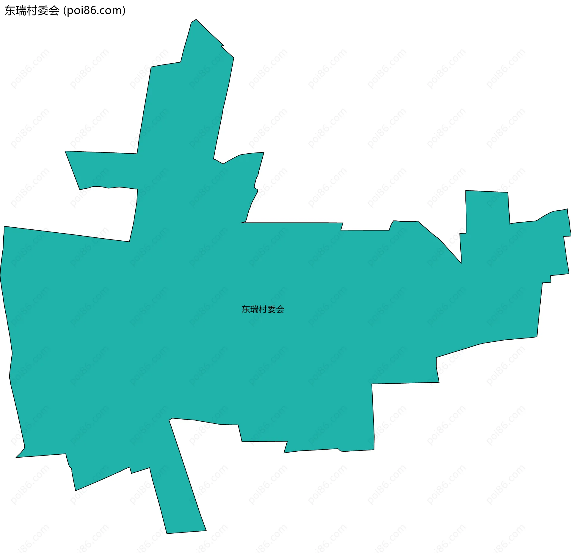 东瑞村委会边界地图