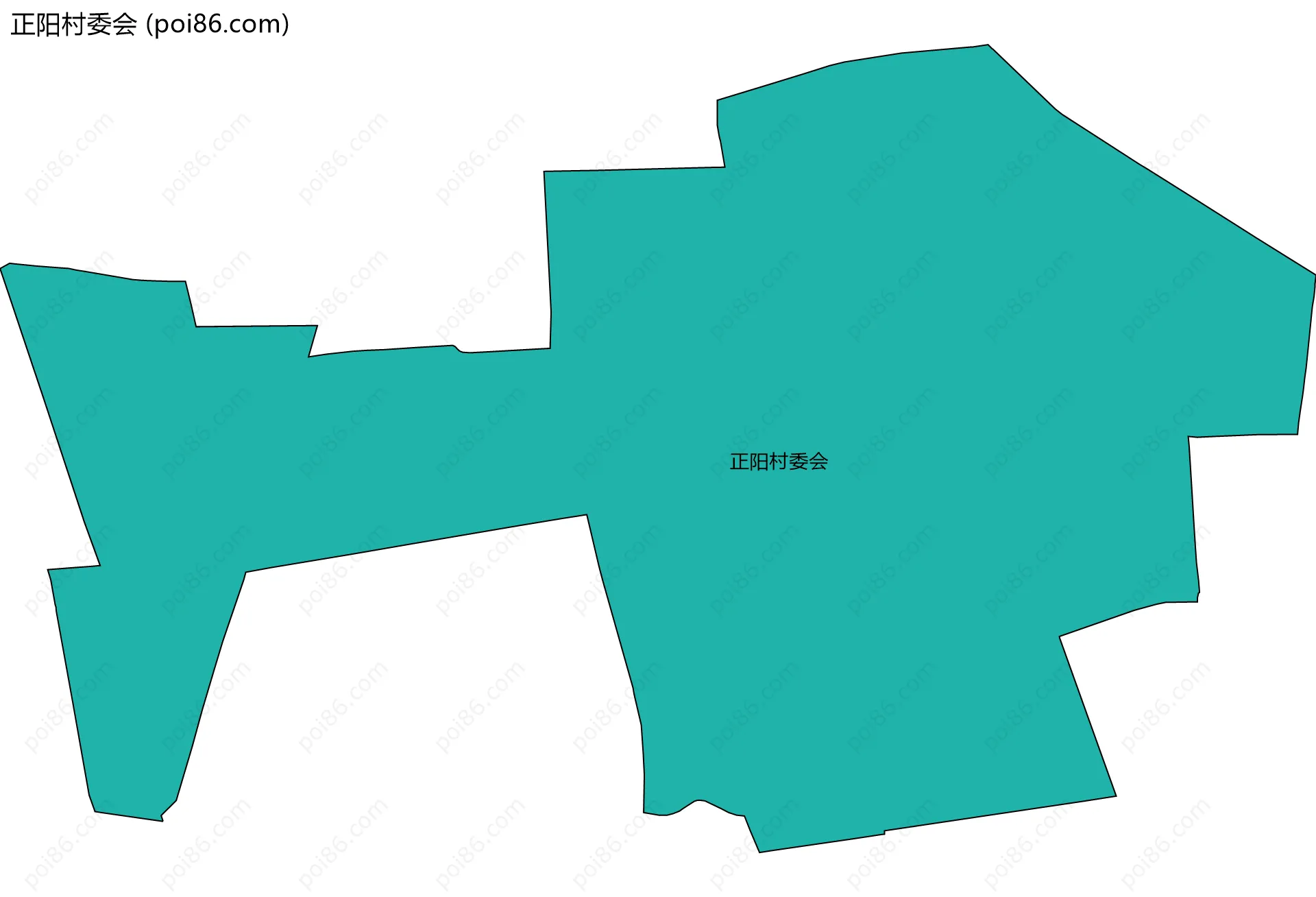 正阳村委会边界地图