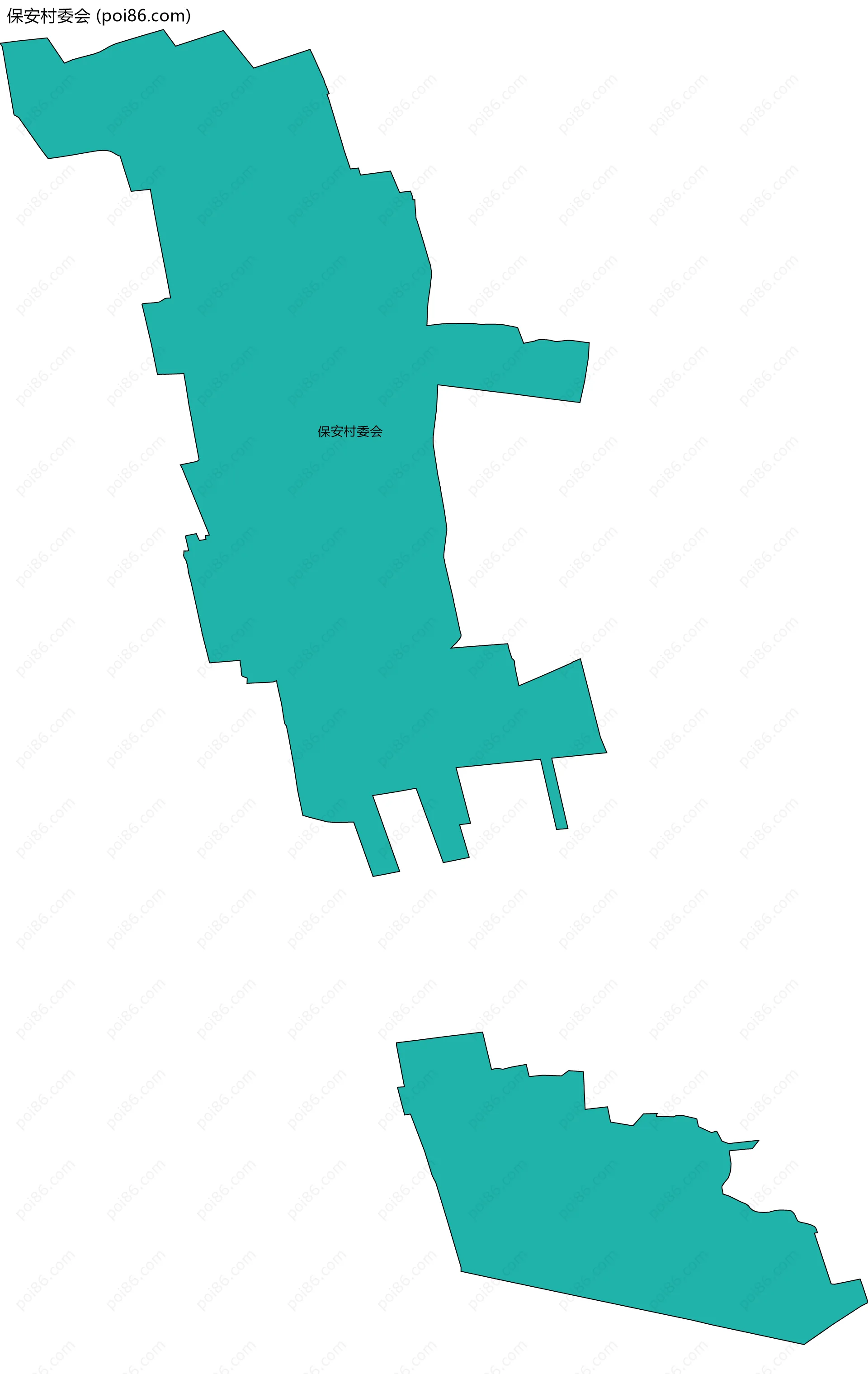 保安村委会边界地图