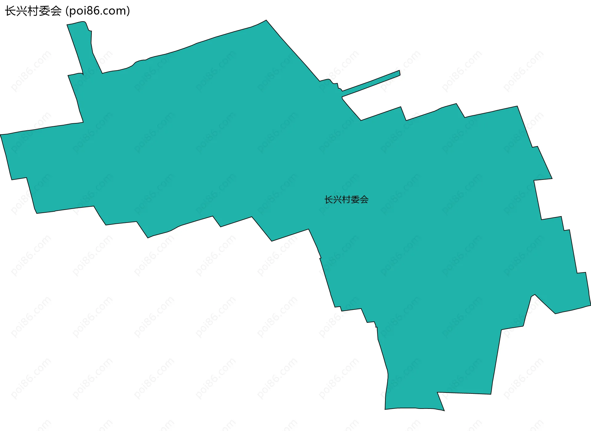 长兴村委会边界地图
