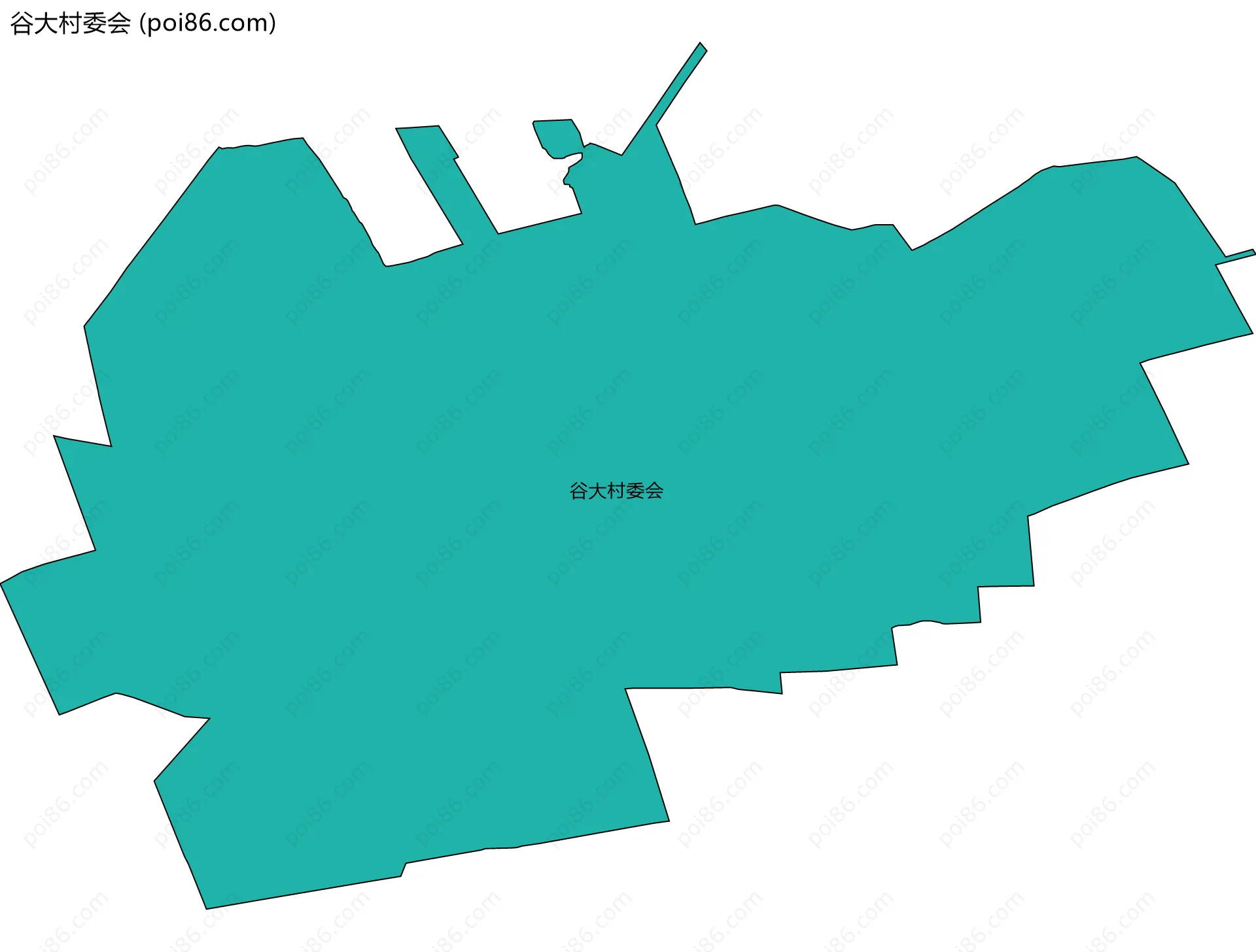 谷大村委会边界地图