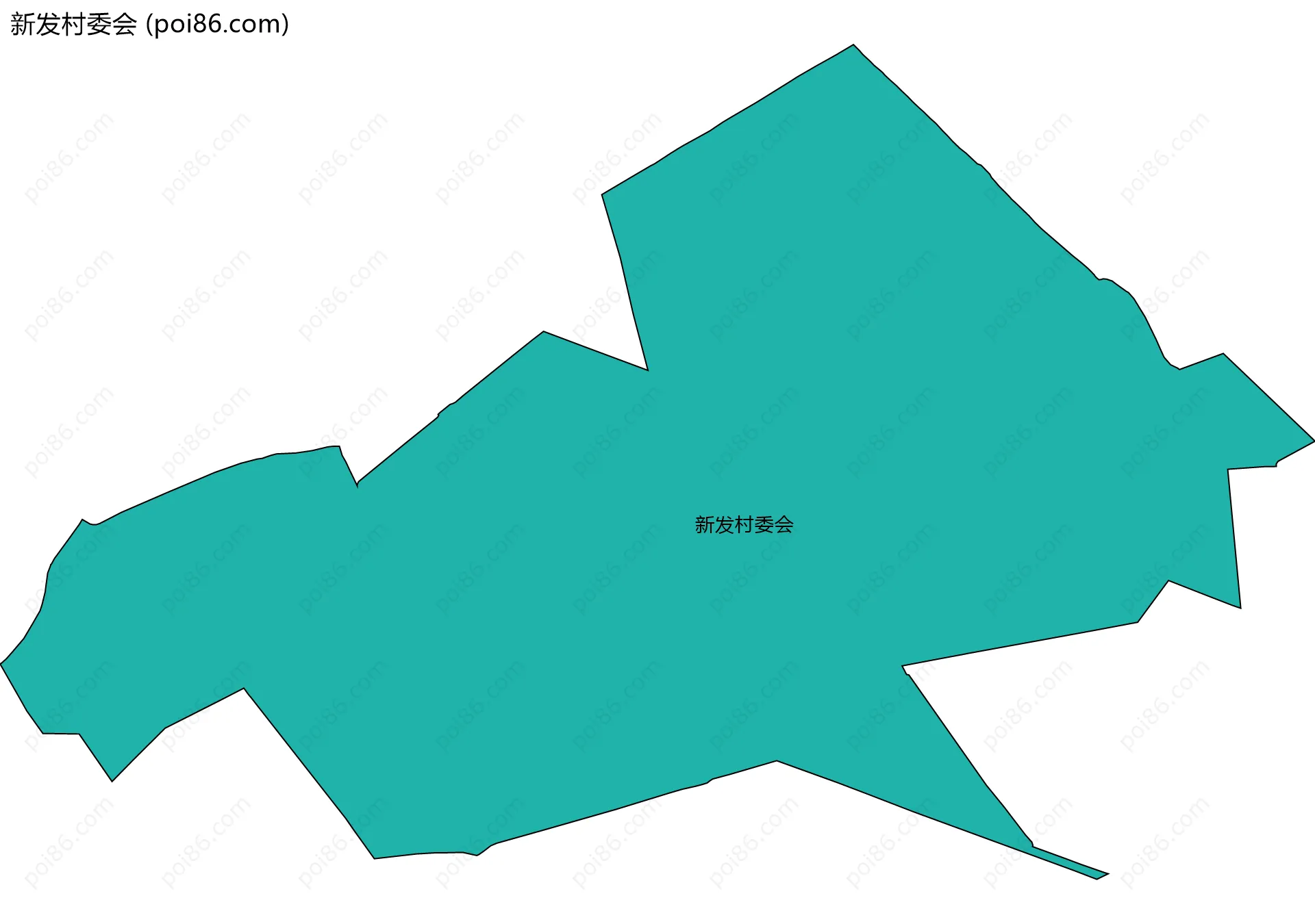 新发村委会边界地图