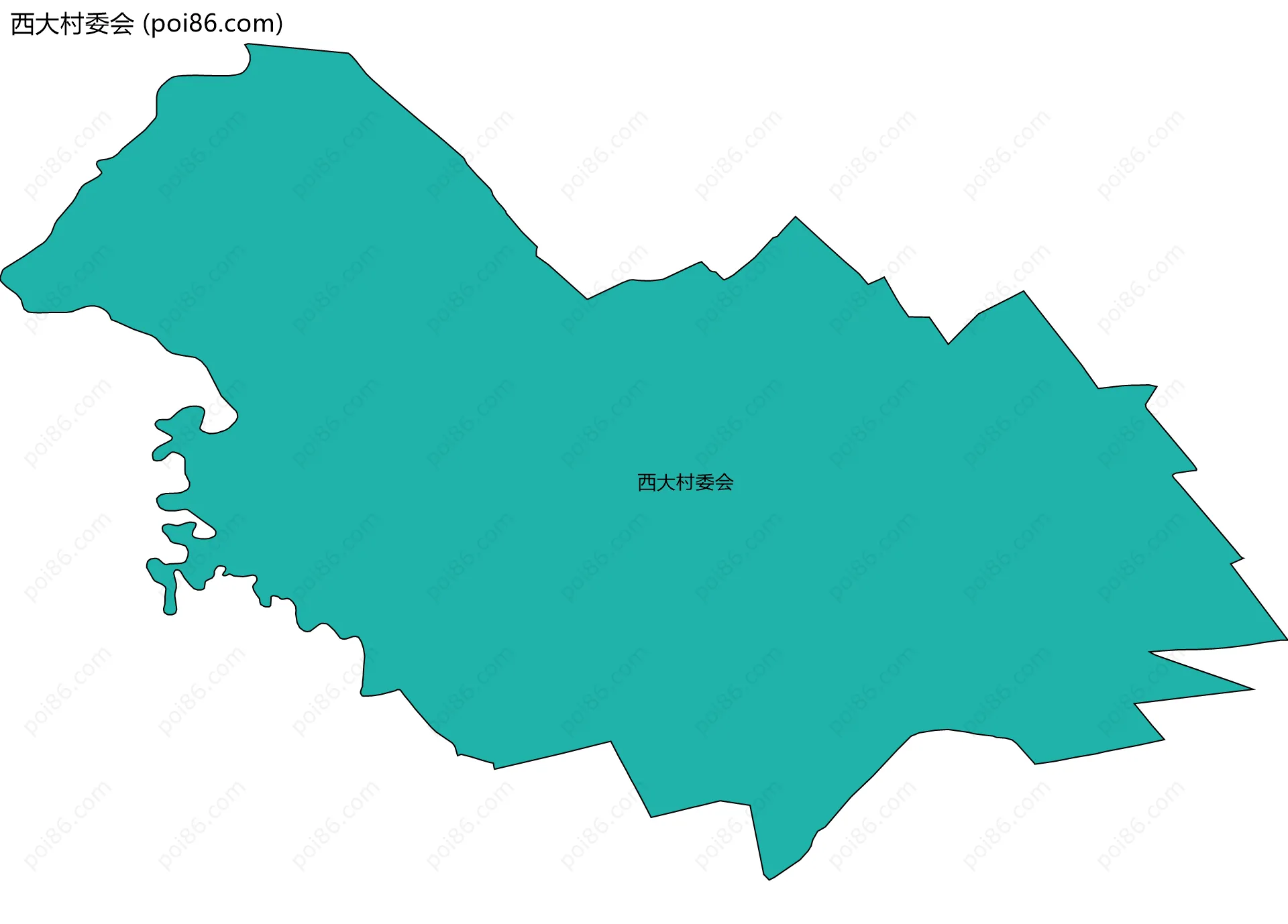 西大村委会边界地图