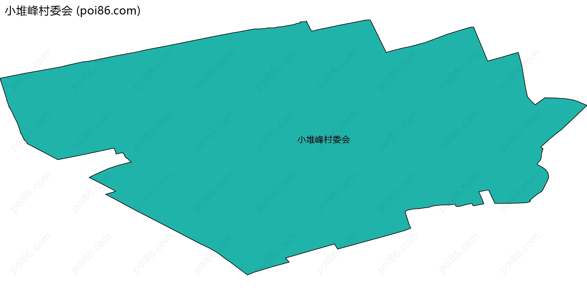 小堆峰村委会边界地图