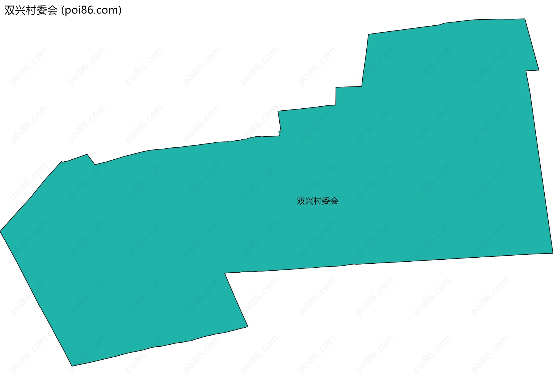 双兴村委会边界地图
