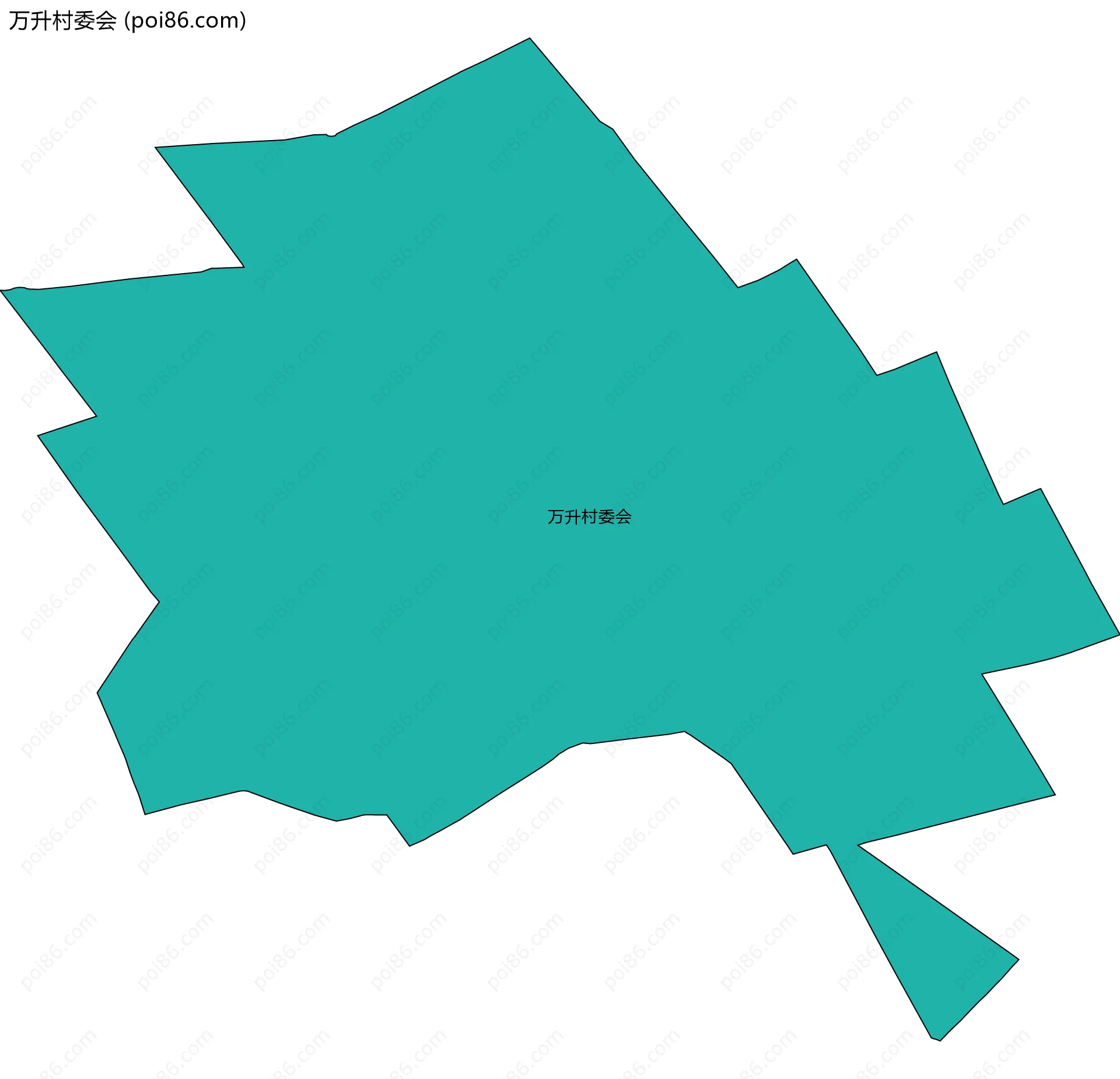 万升村委会边界地图