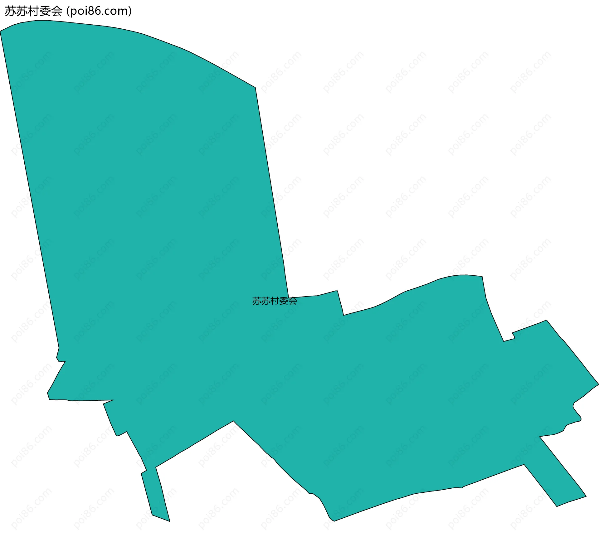 苏苏村委会边界地图