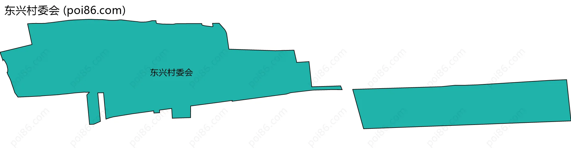 东兴村委会边界地图