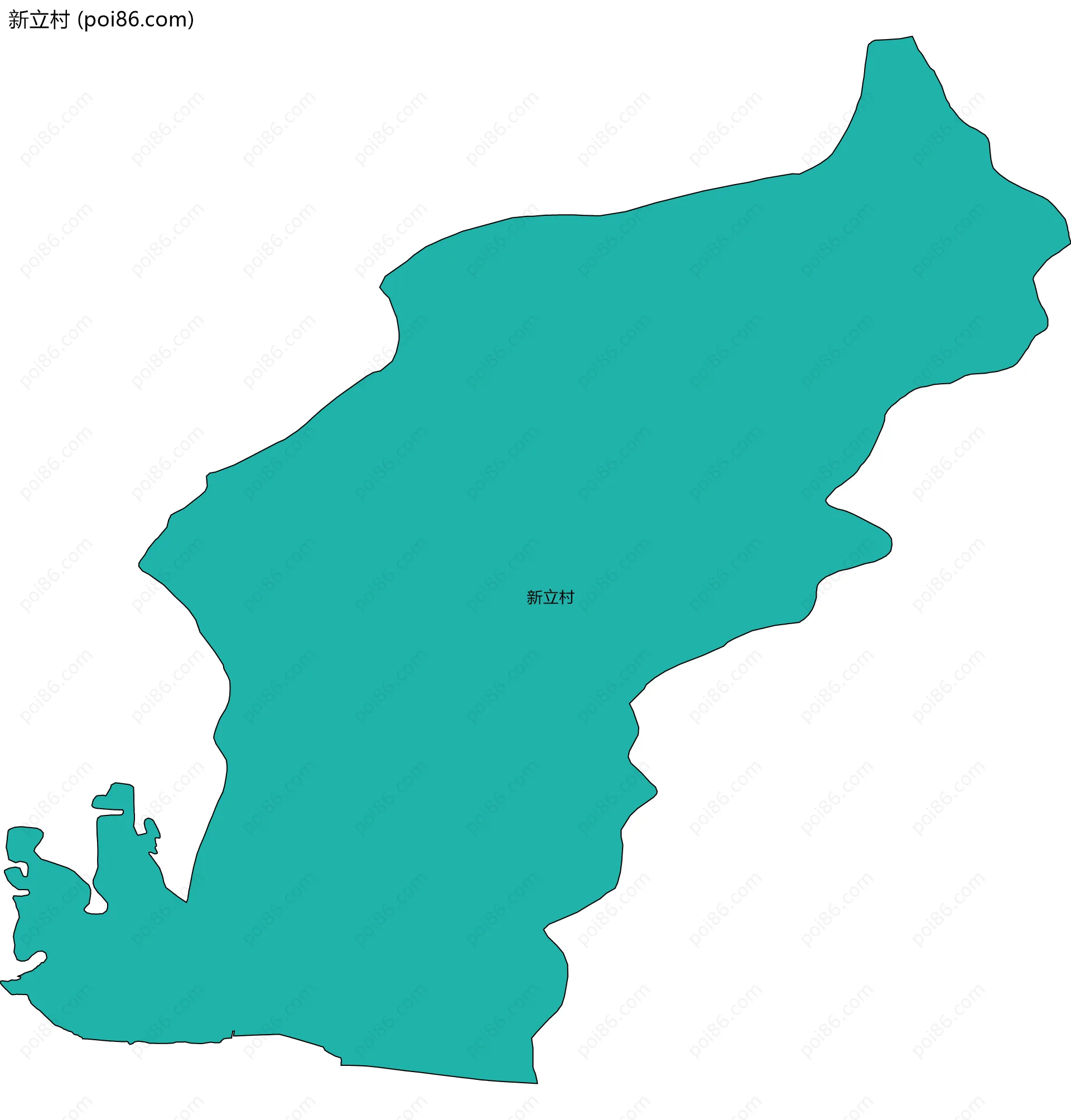新立村边界地图