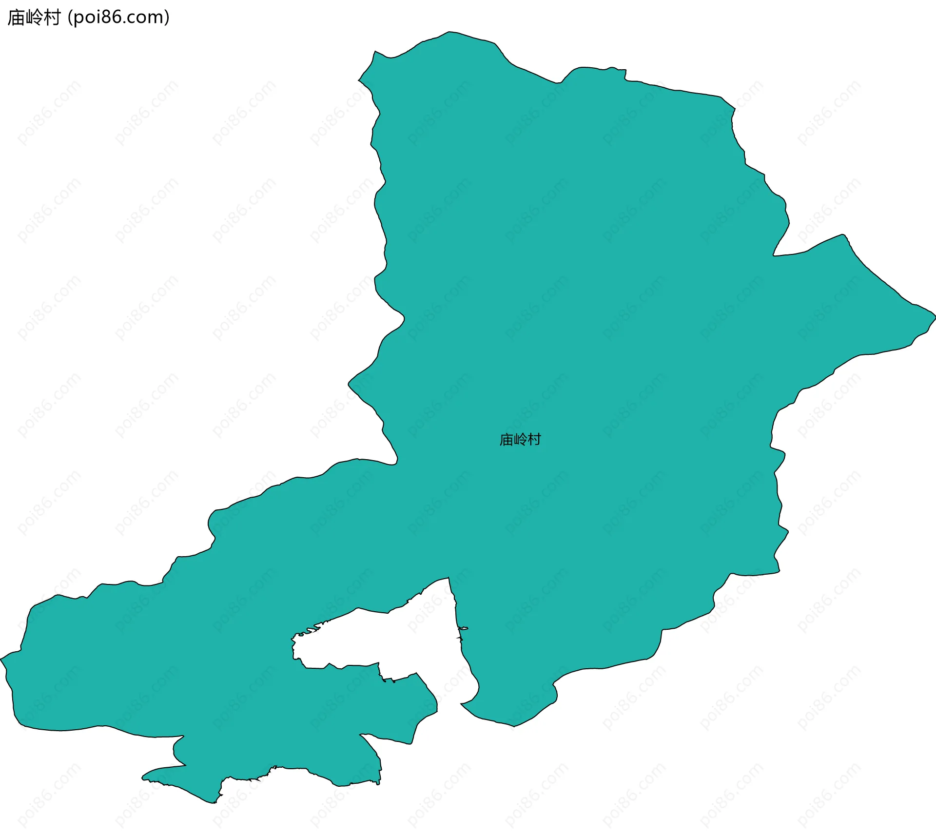 庙岭村边界地图