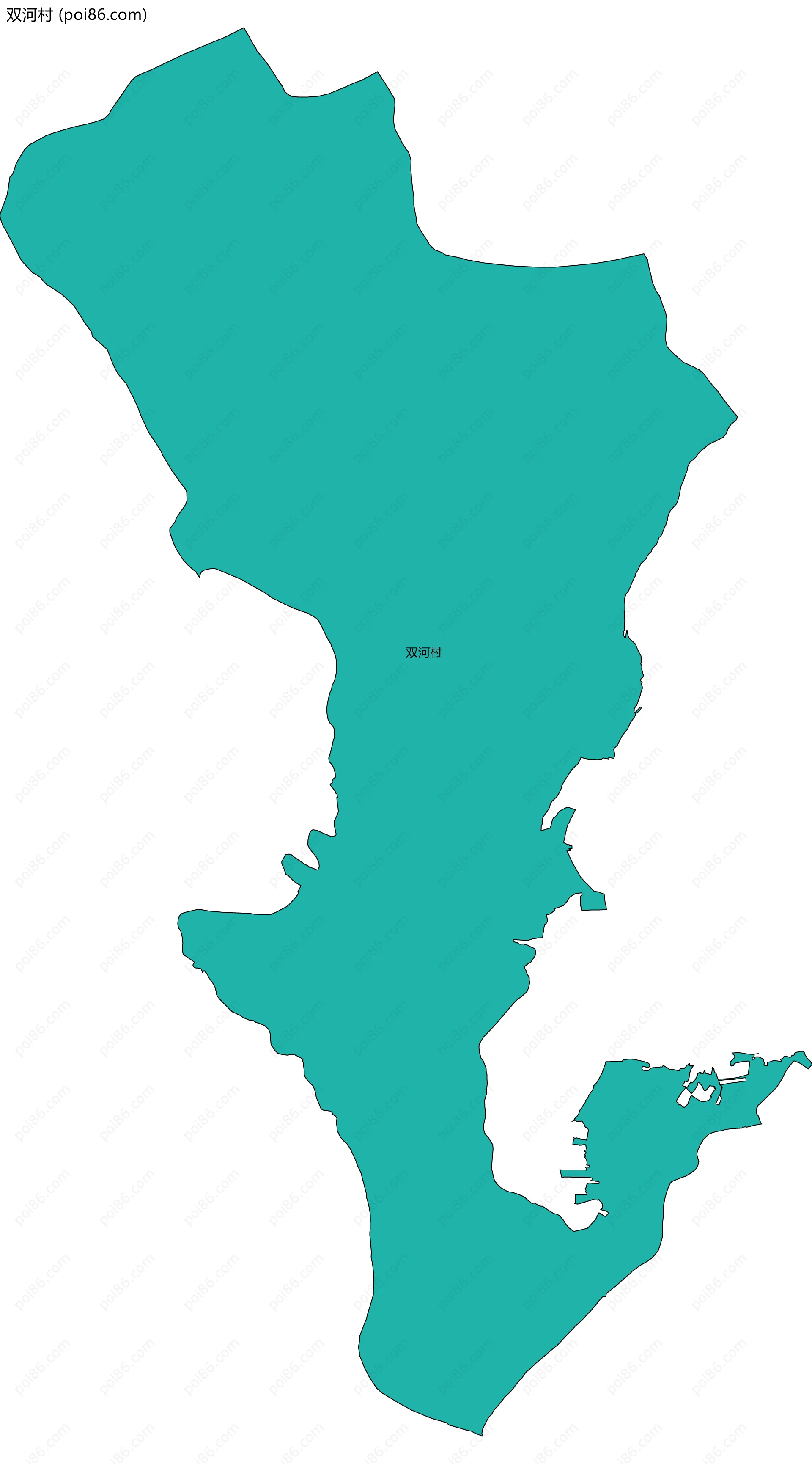 双河村边界地图