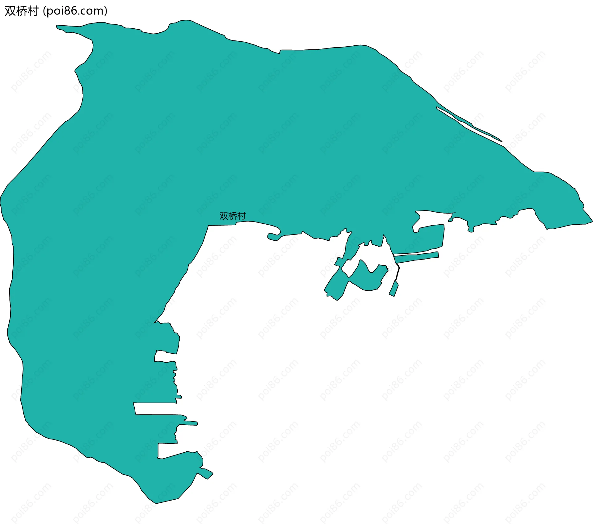 双桥村边界地图