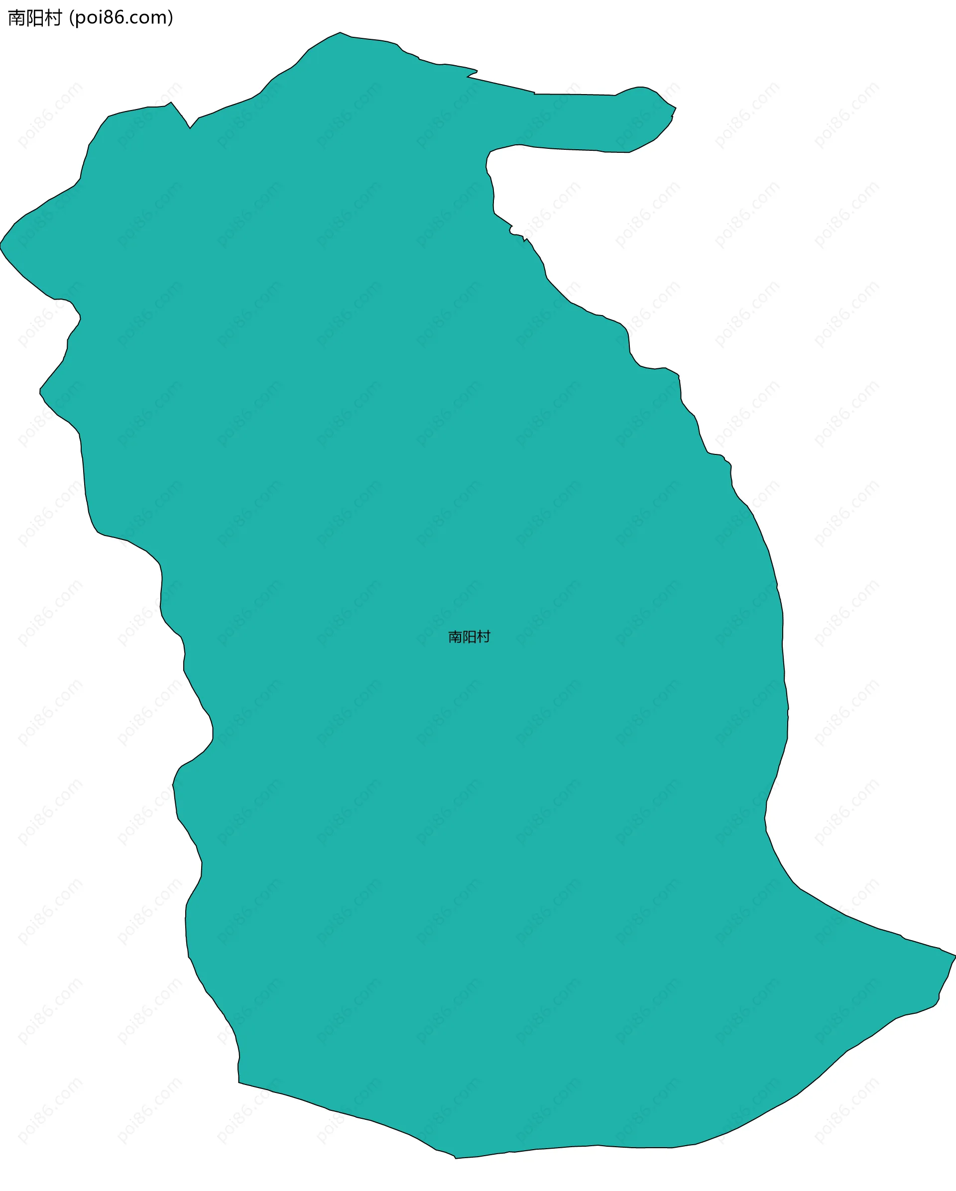 南阳村边界地图