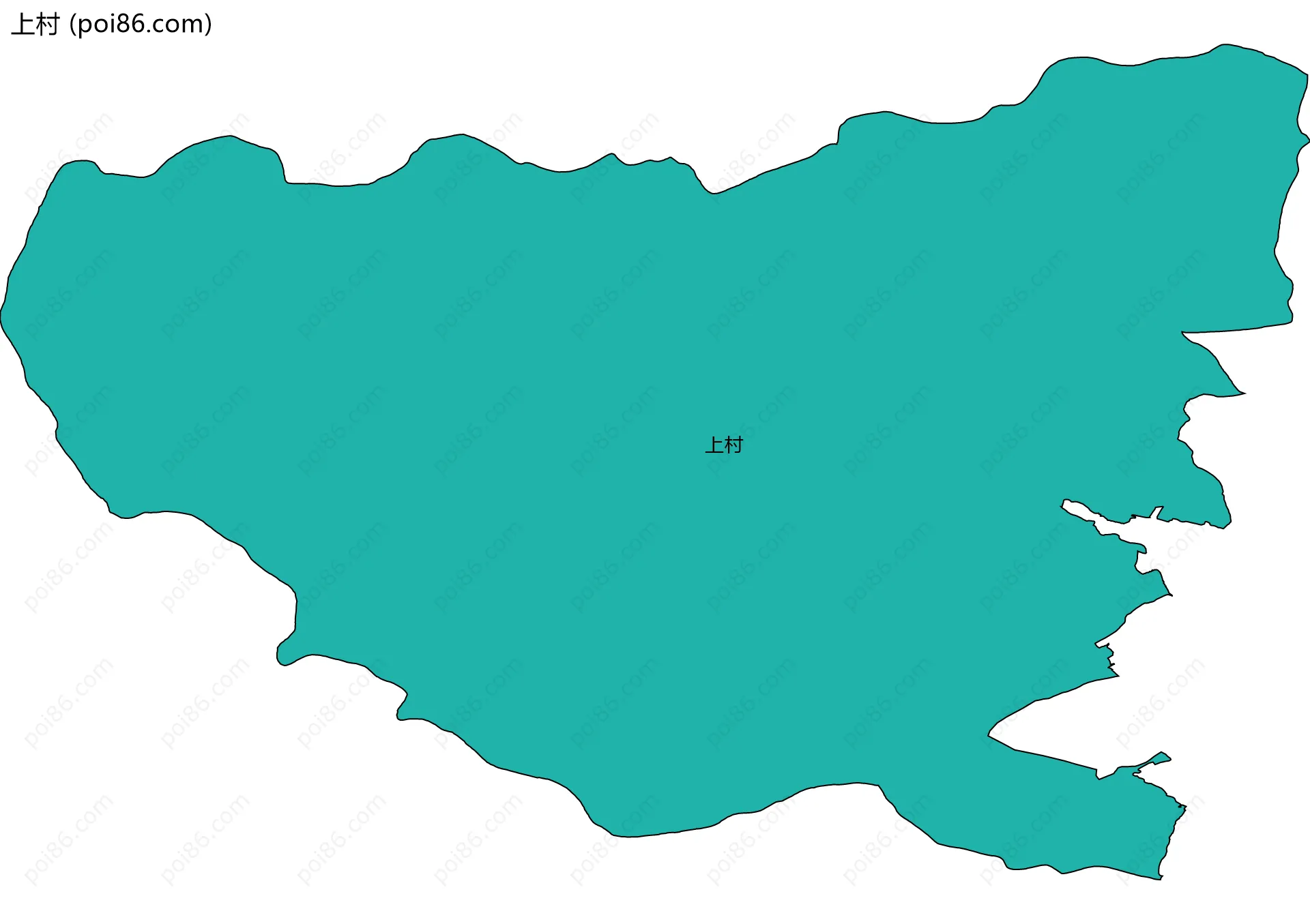 上村边界地图