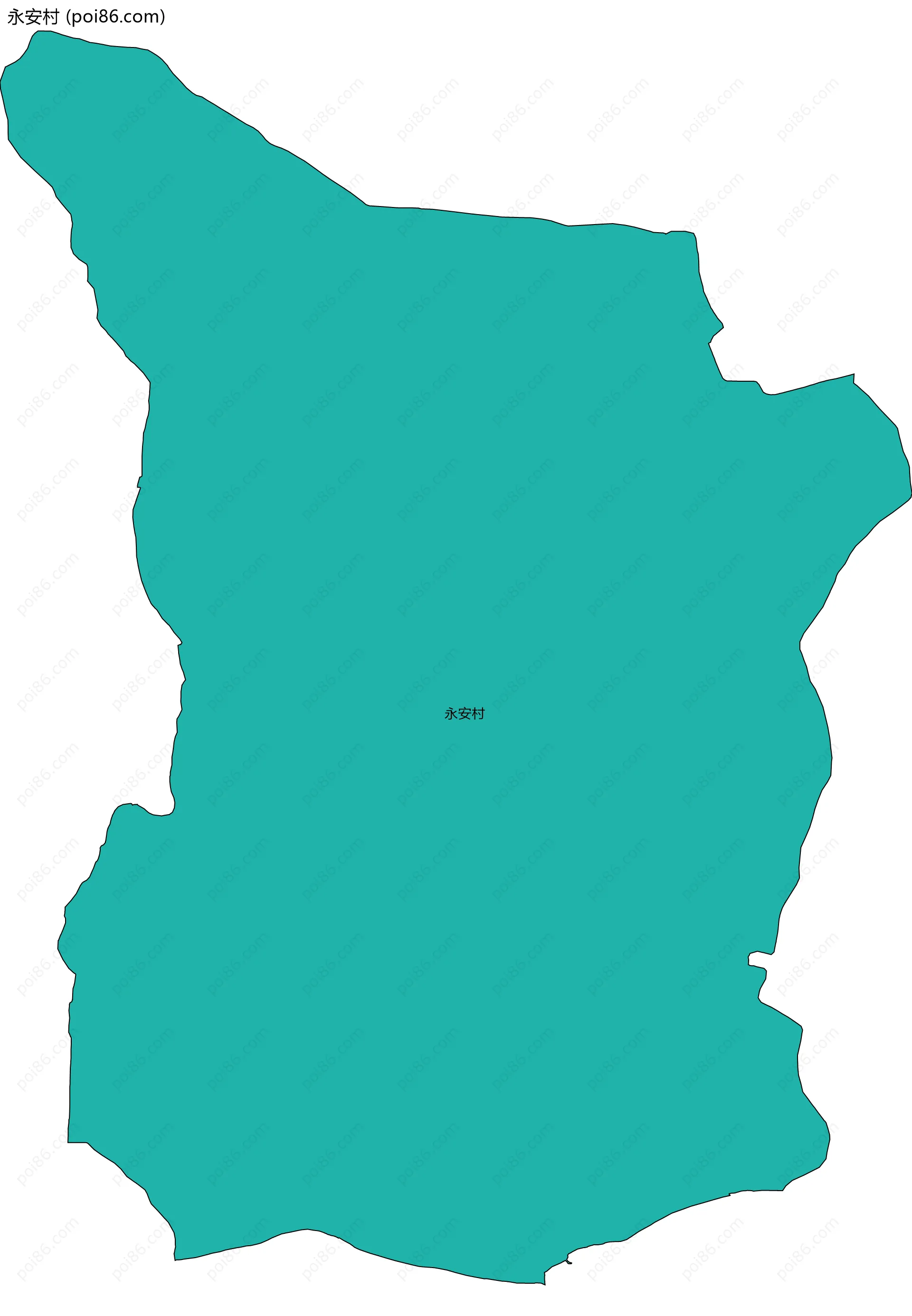 永安村边界地图