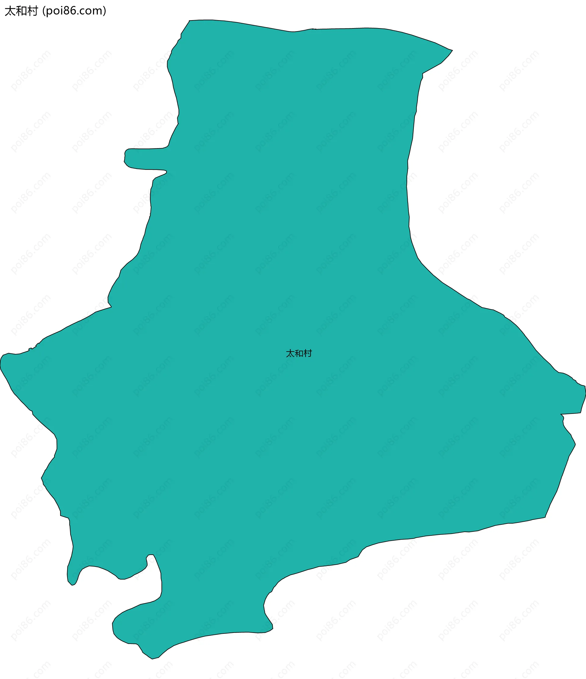 太和村边界地图