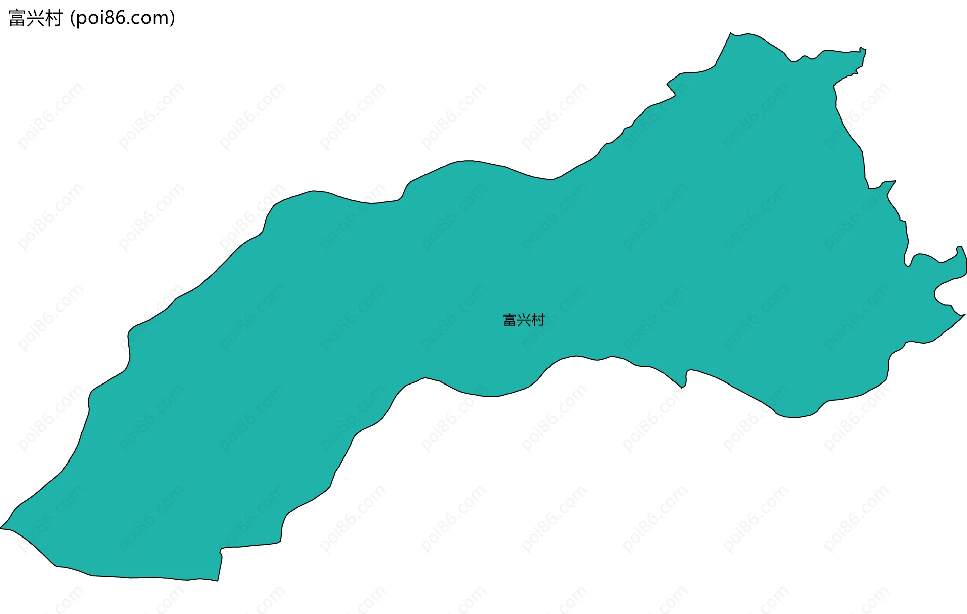 富兴村边界地图