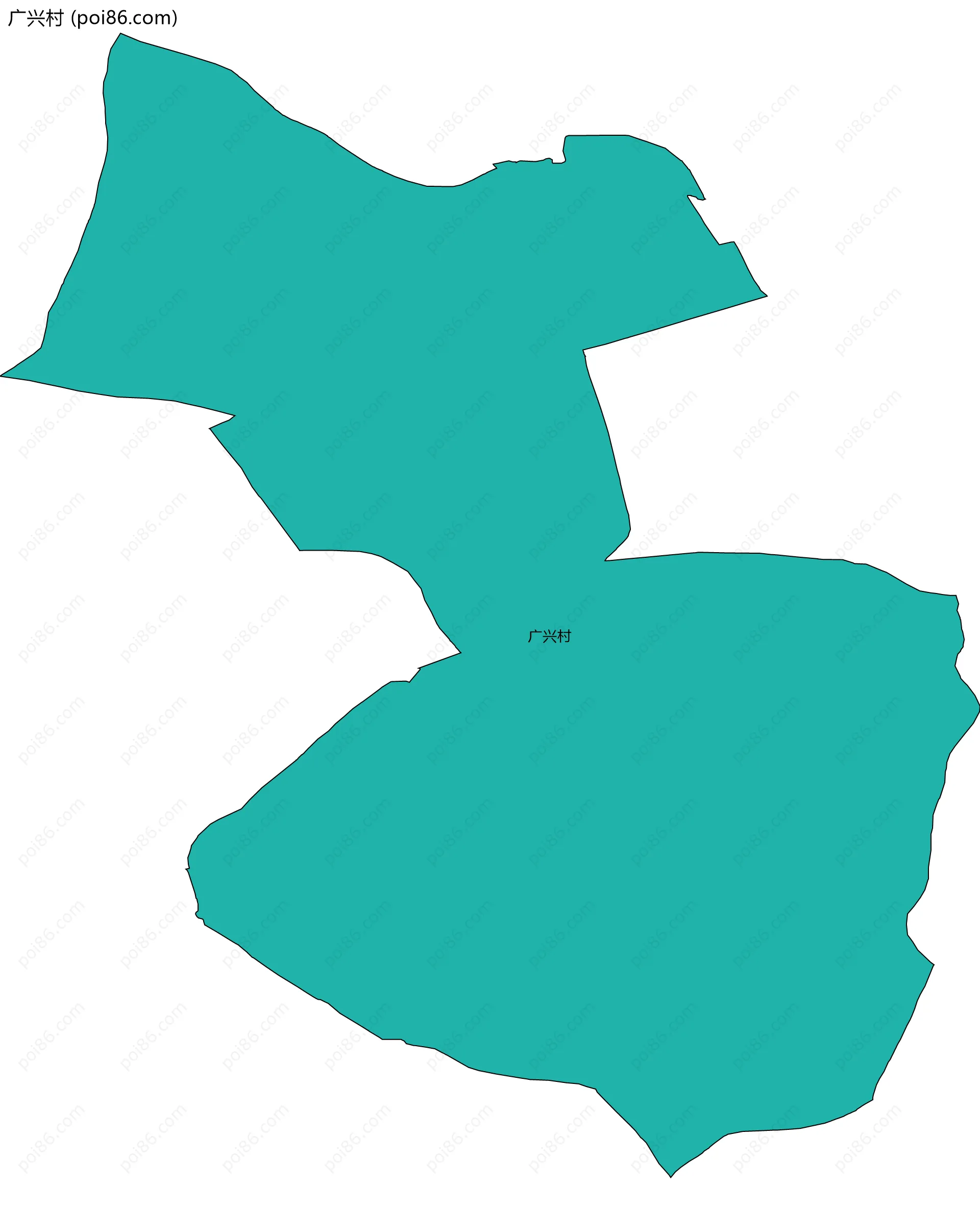 广兴村边界地图