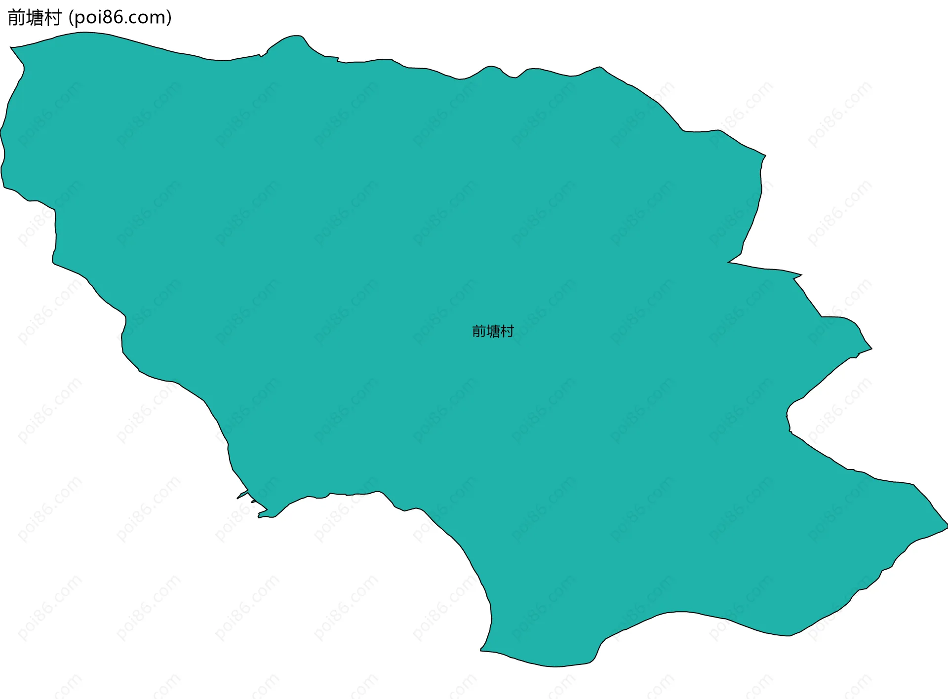 前塘村边界地图