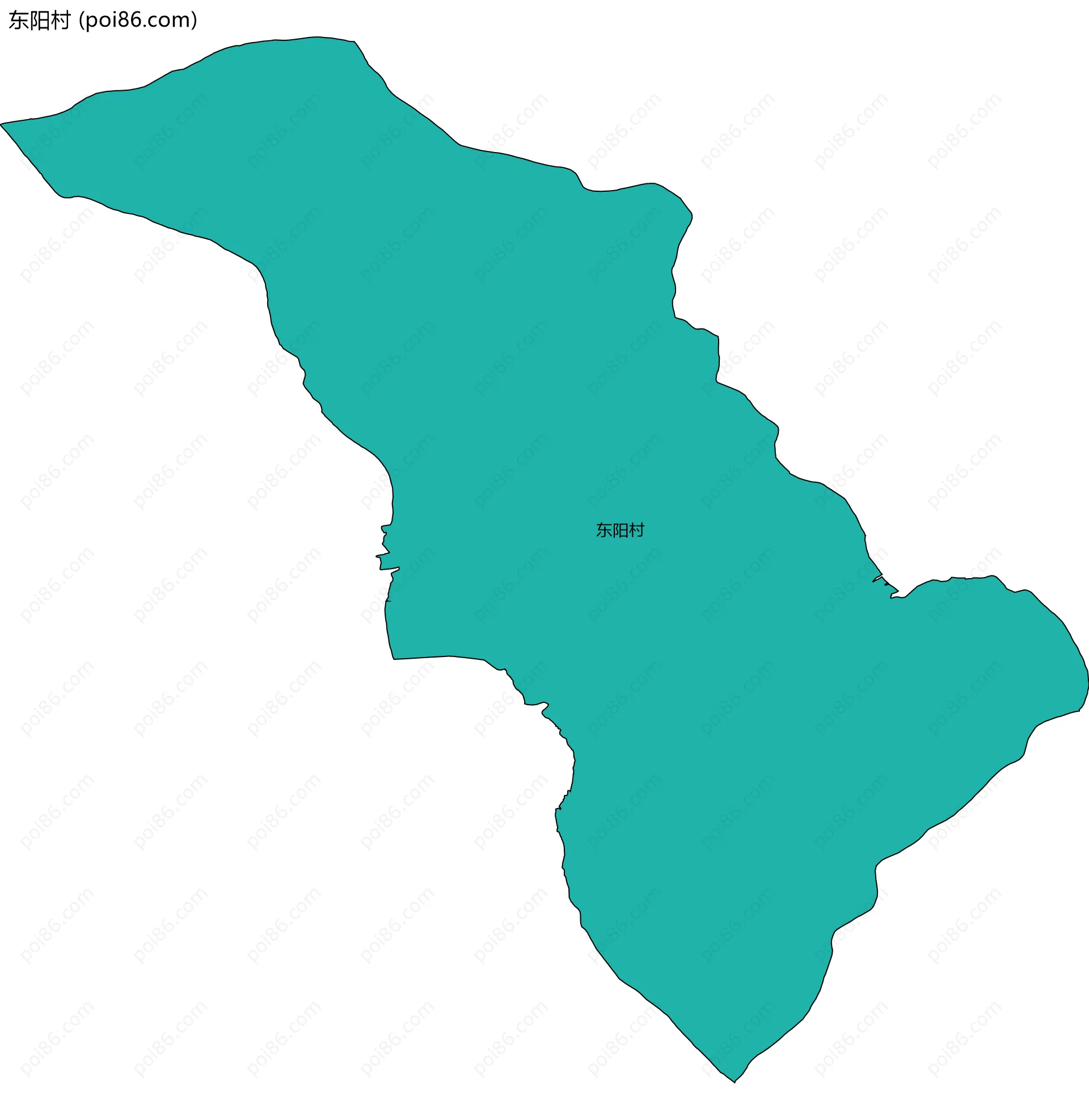 东阳村边界地图