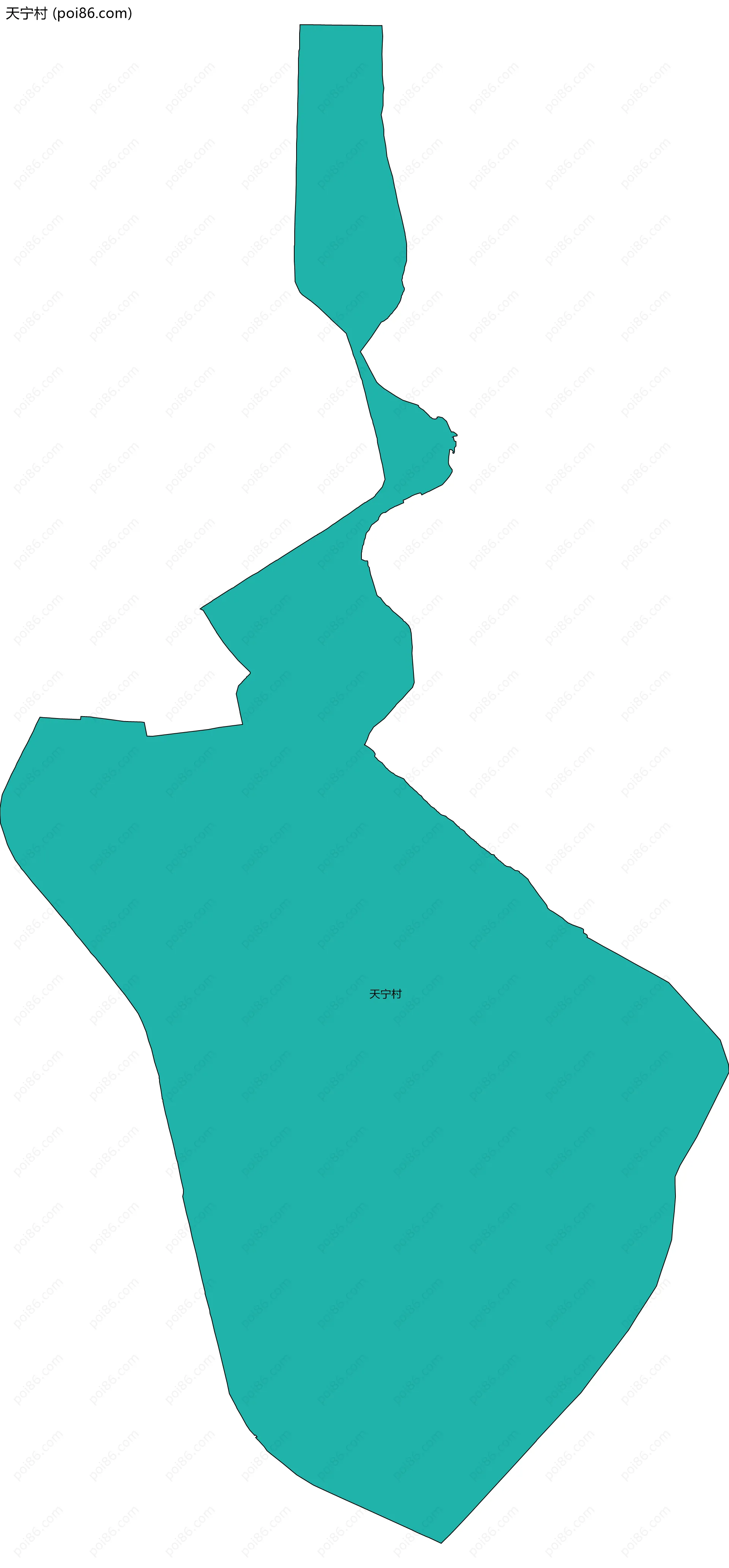 天宁村边界地图