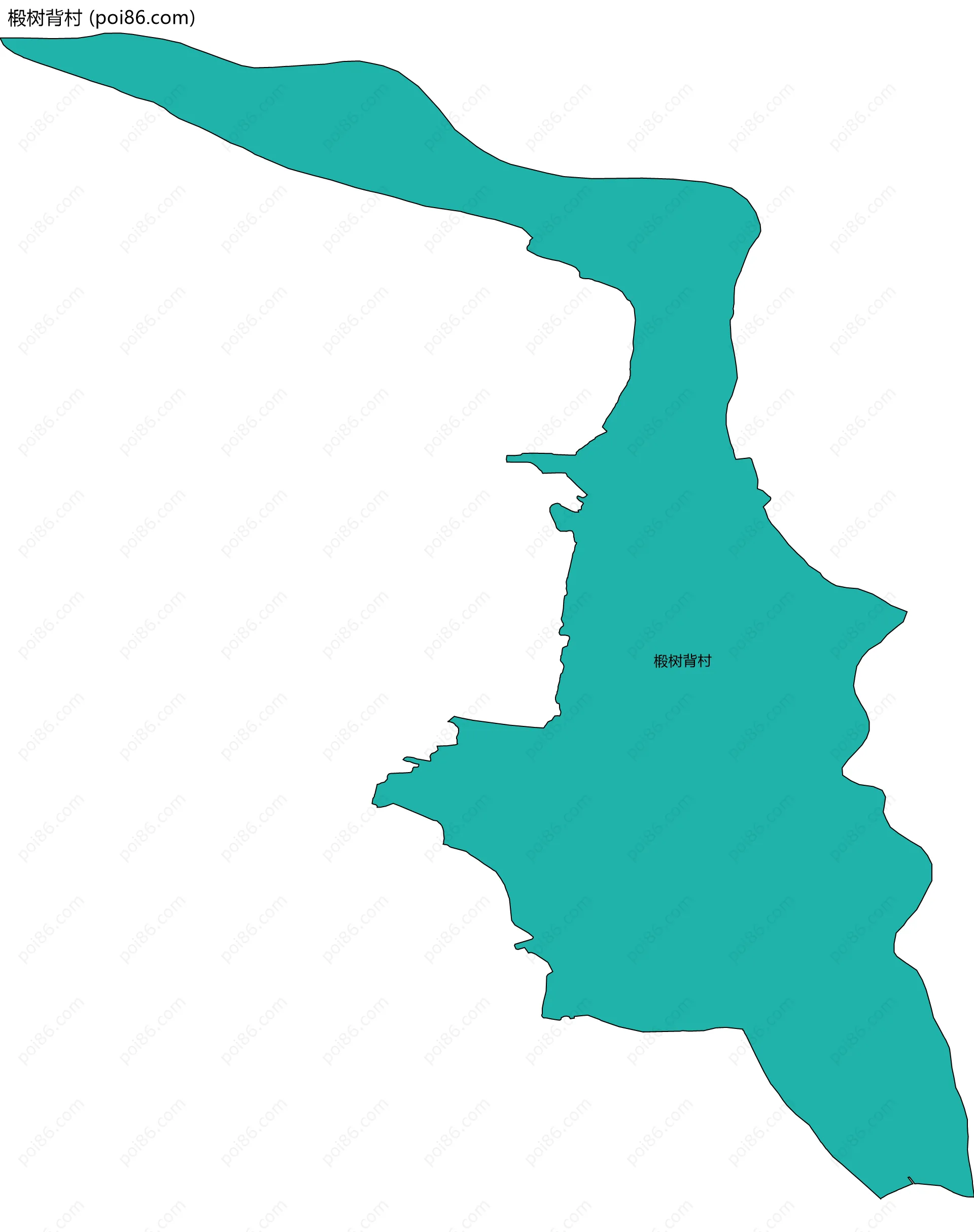 椴树背村边界地图