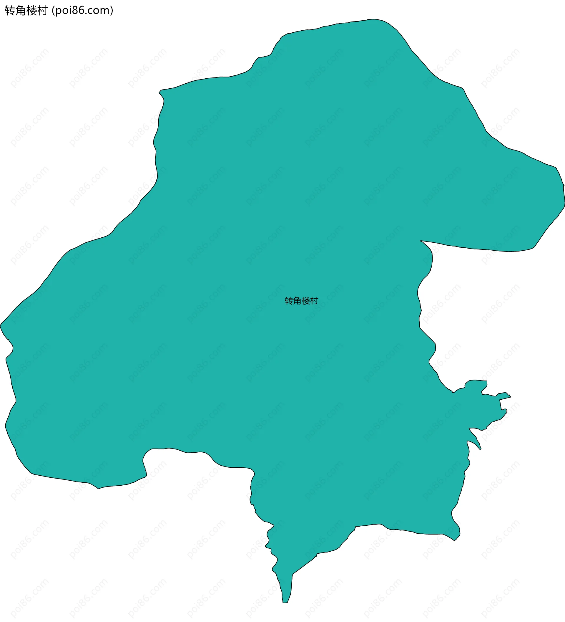 转角楼村边界地图